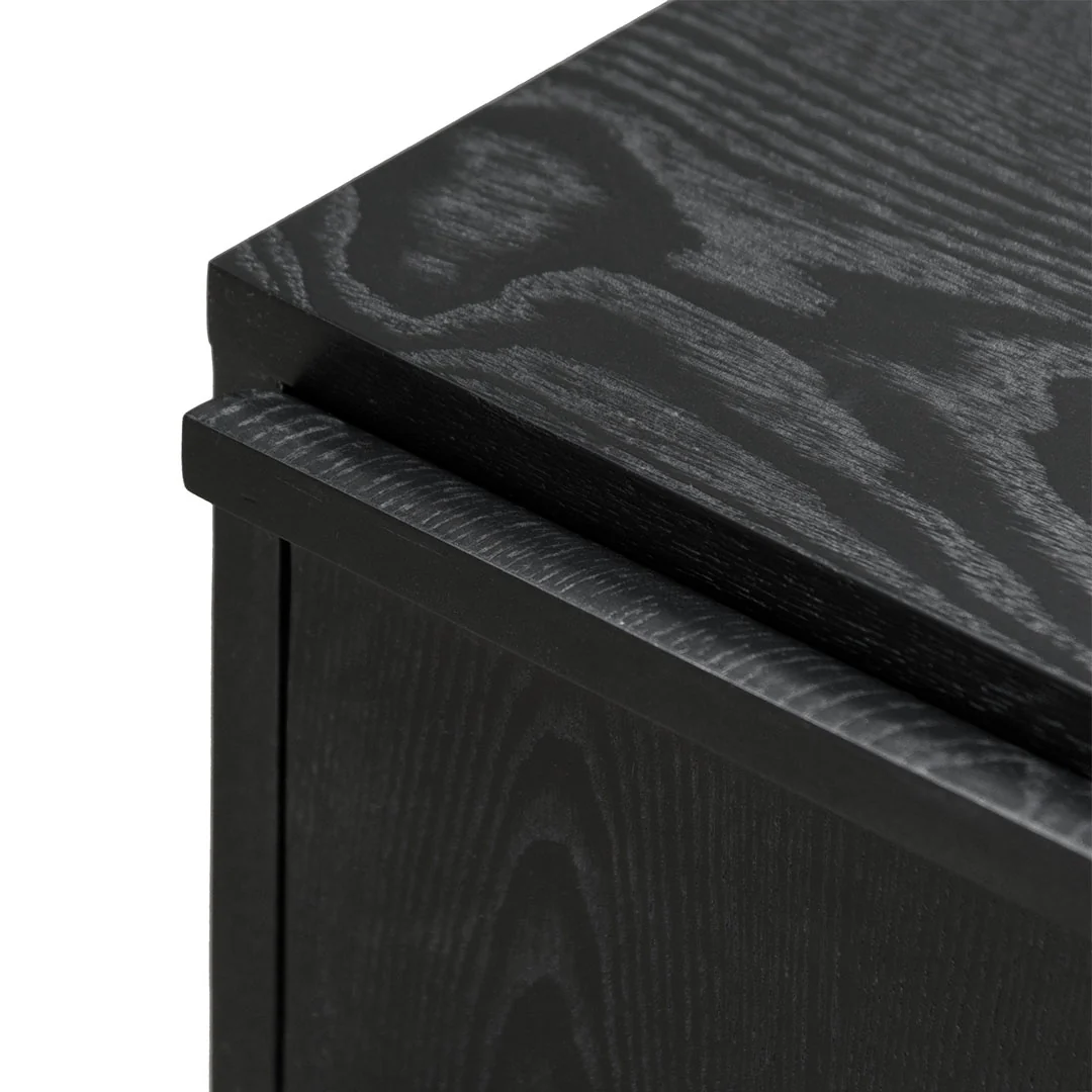 CST8244-DR Bedside Table - Full Black - Image 7