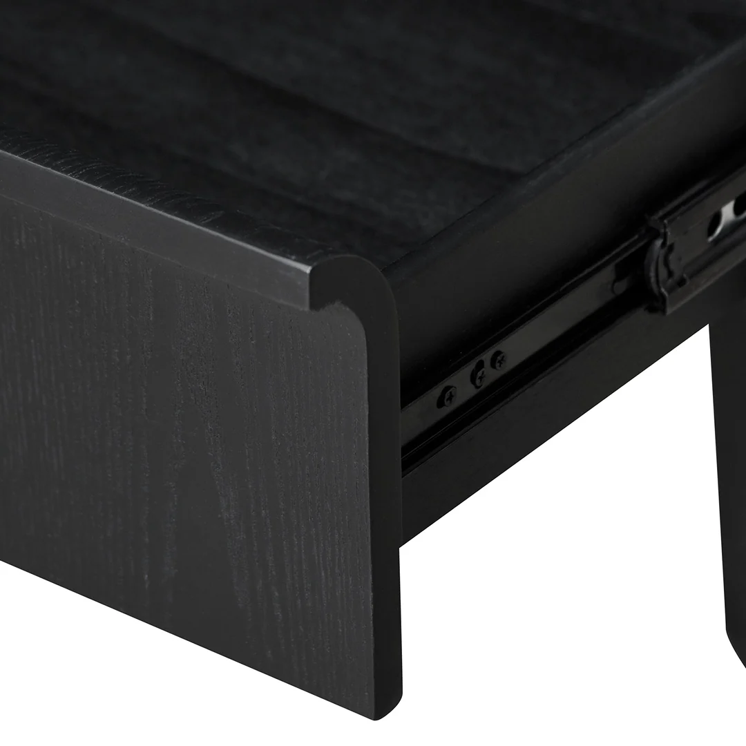 CST8244-DR Bedside Table - Full Black - Image 9