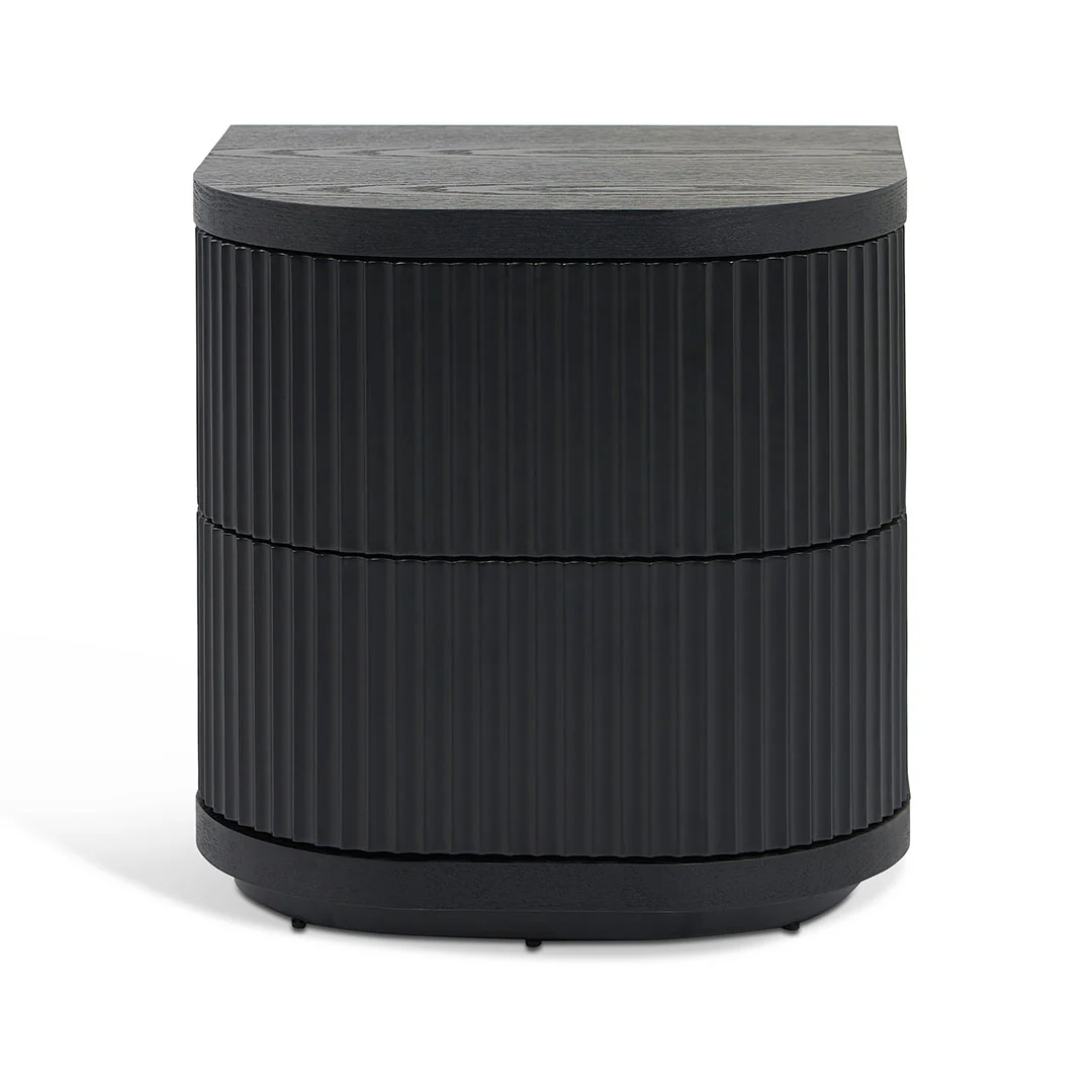 CST8343-DW Bedside Table - Full Black - Image 2