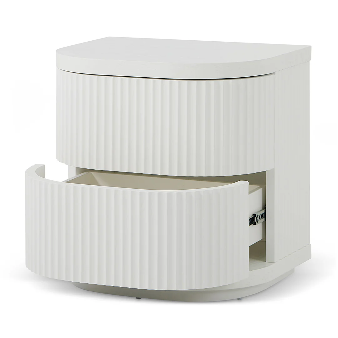 CST8344-DW Bedside Table - Full White - Image 6