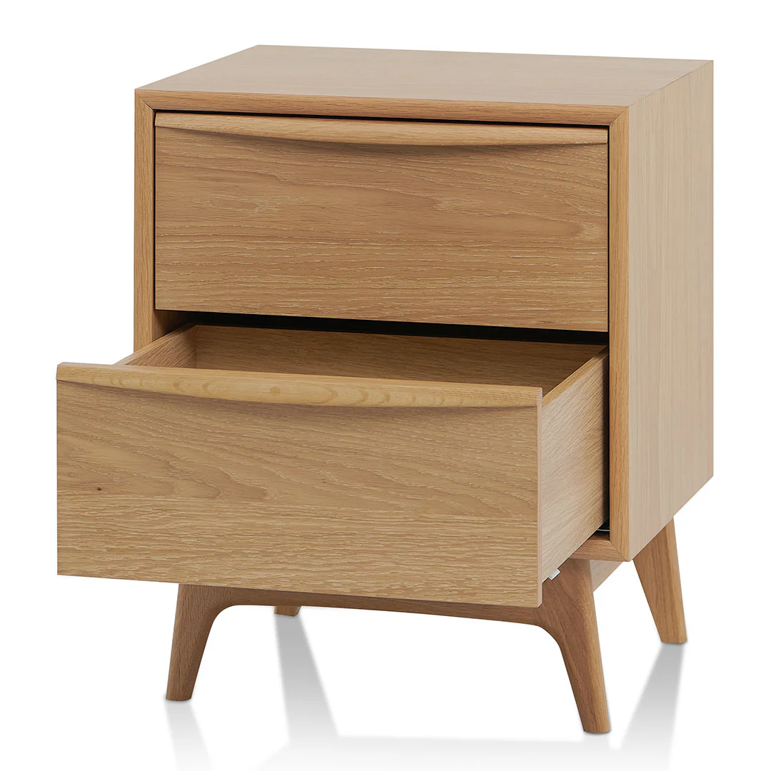 CST8534-VN 2 Drawer Bedside Table - Natural Oak - Image 4