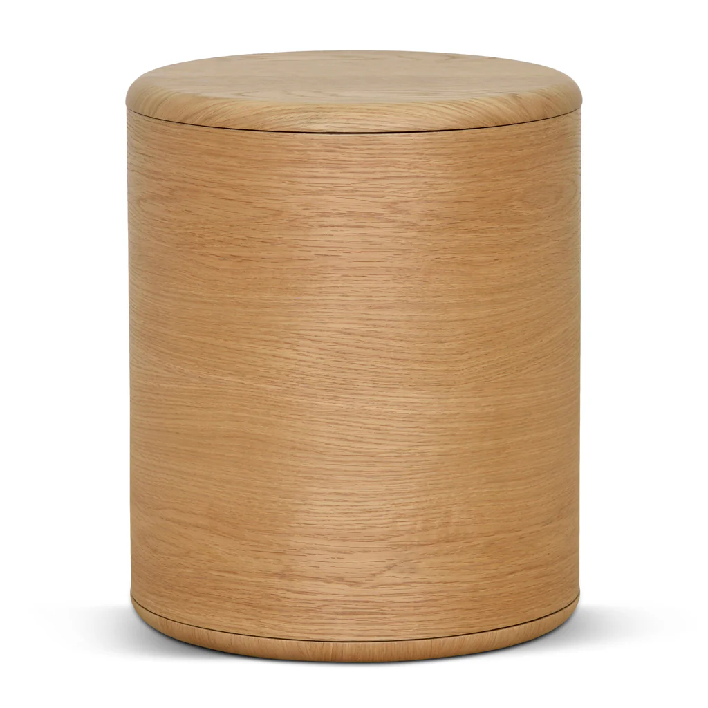 CST8555-CN 46cm Round Bedside Table - Natural - Image 3