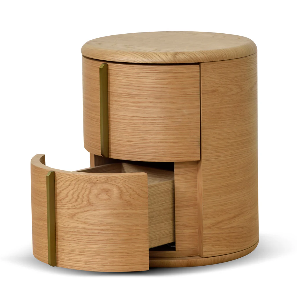 CST8555-CN 46cm Round Bedside Table - Natural - Image 5