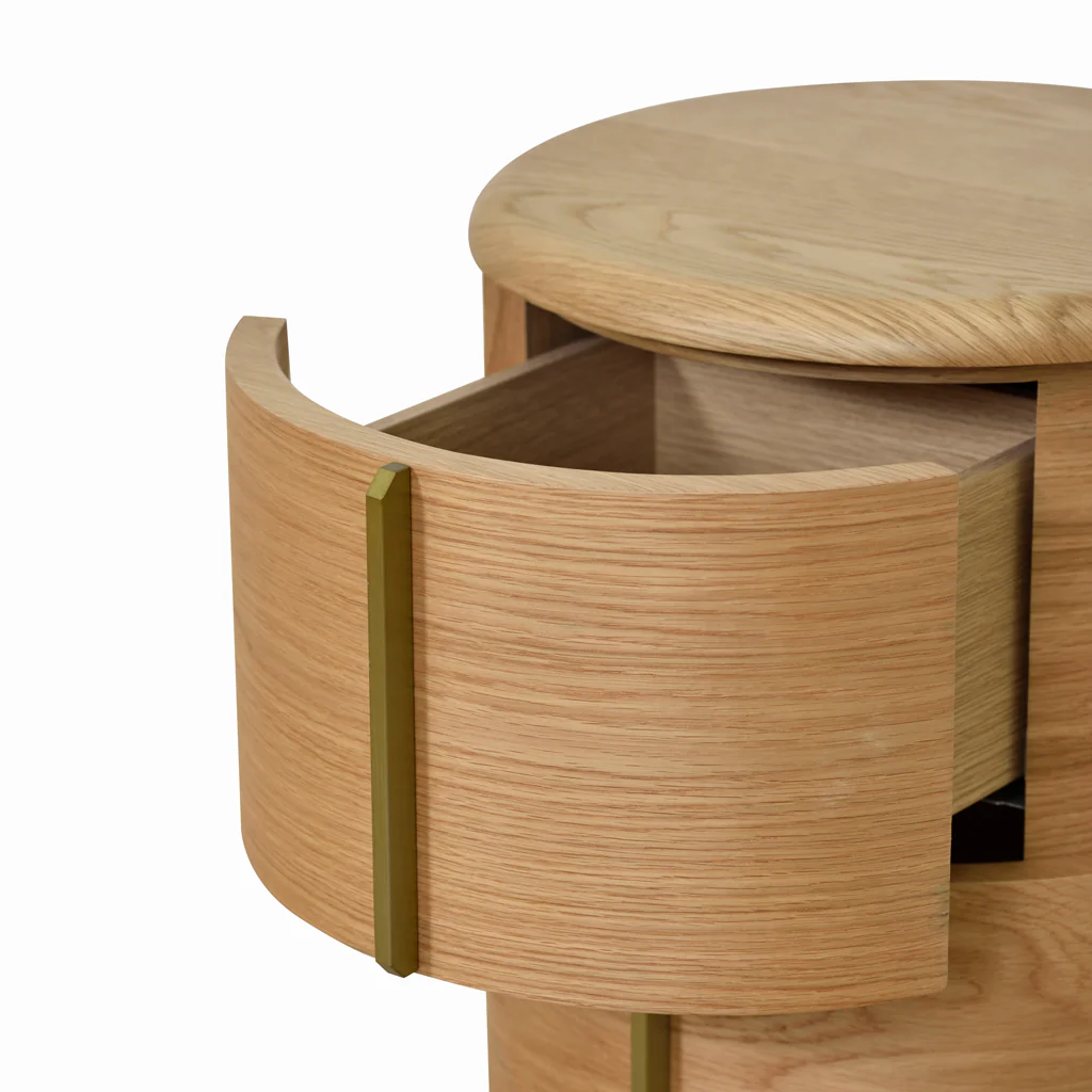 CST8555-CN 46cm Round Bedside Table - Natural - Image 8