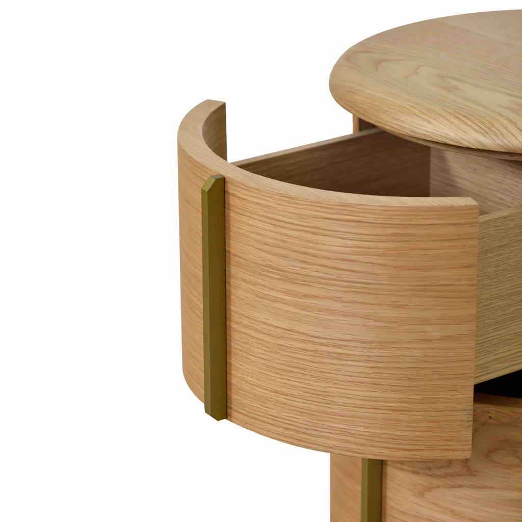 CST8555-CN 46cm Round Bedside Table - Natural - Image 9