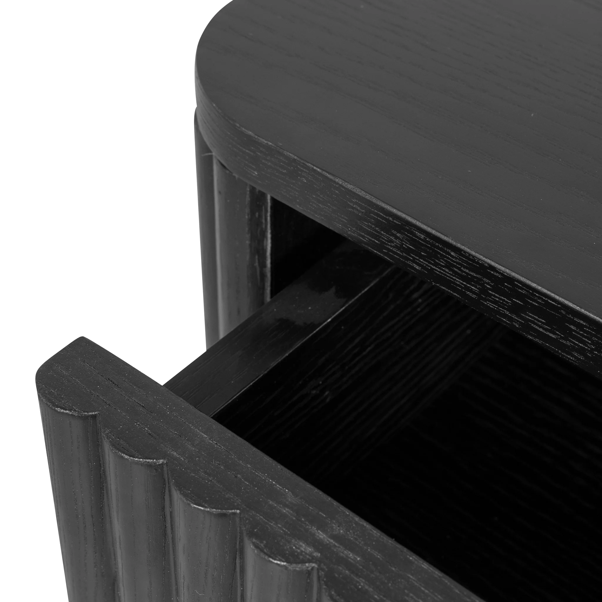CST8628-KD Bedside Table - Full Black - Image 16