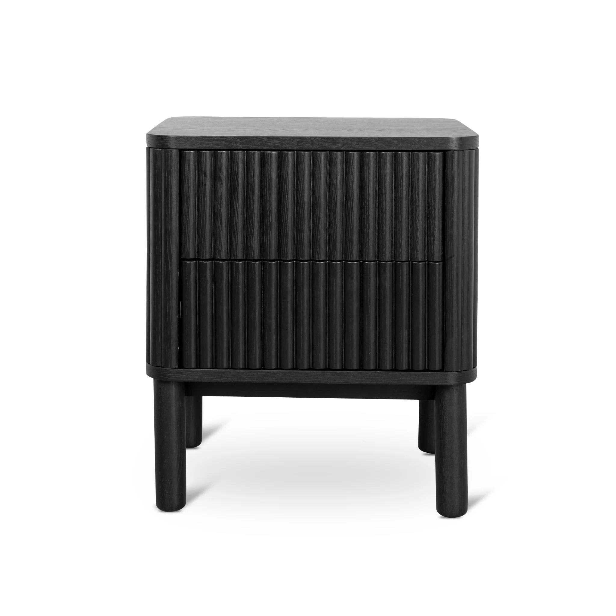 CST8628-KD Bedside Table - Full Black - Image 4