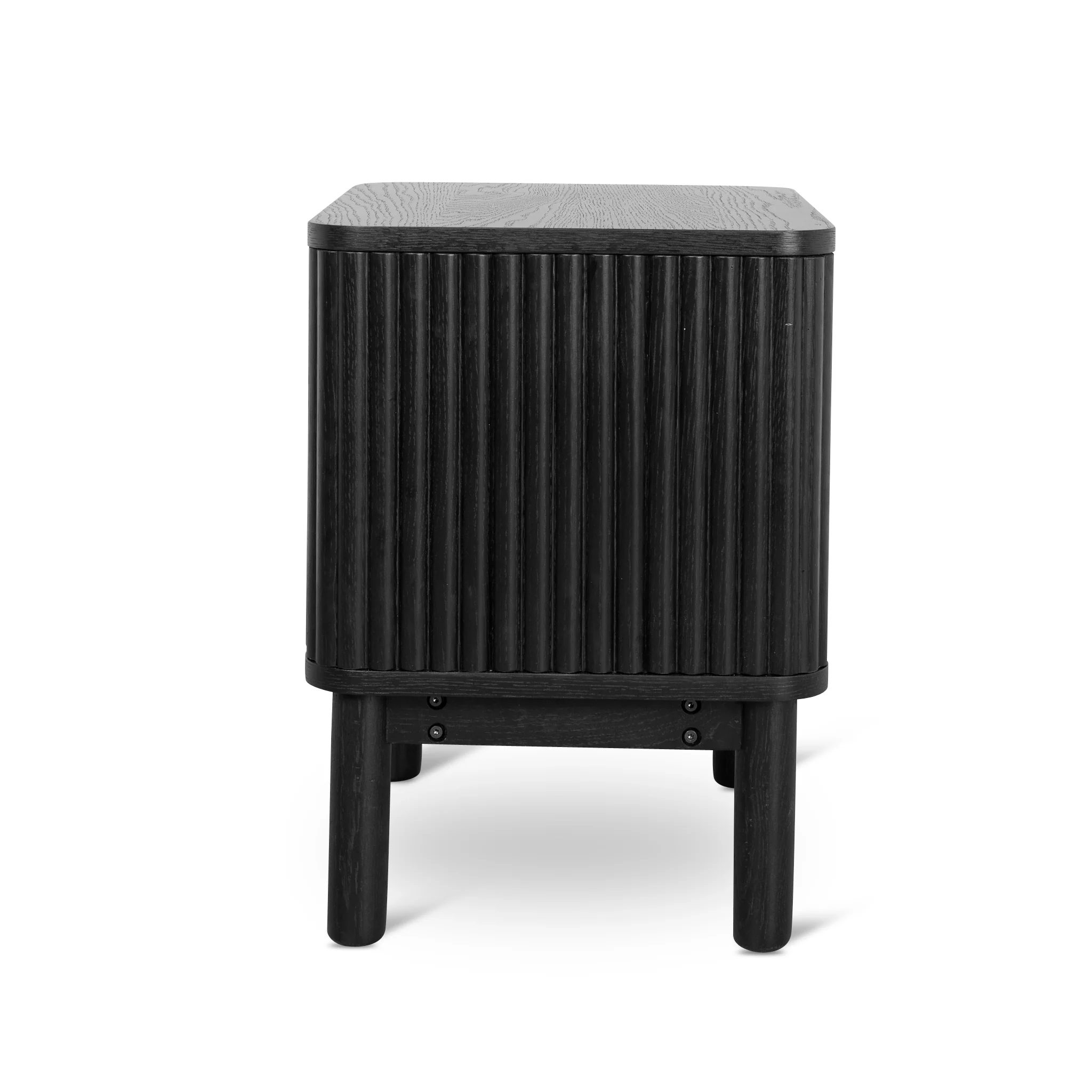 CST8628-KD Bedside Table - Full Black - Image 6
