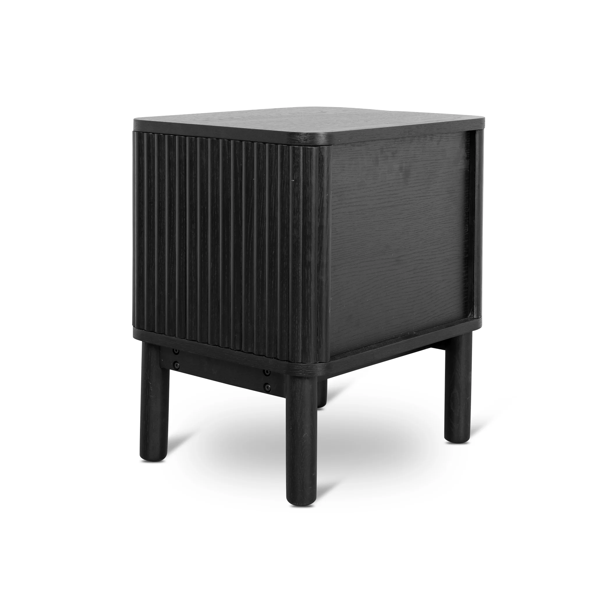 CST8628-KD Bedside Table - Full Black - Image 7