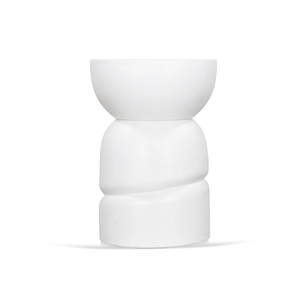 CST8722-RB 38cm Round Side Table - White - Image 3