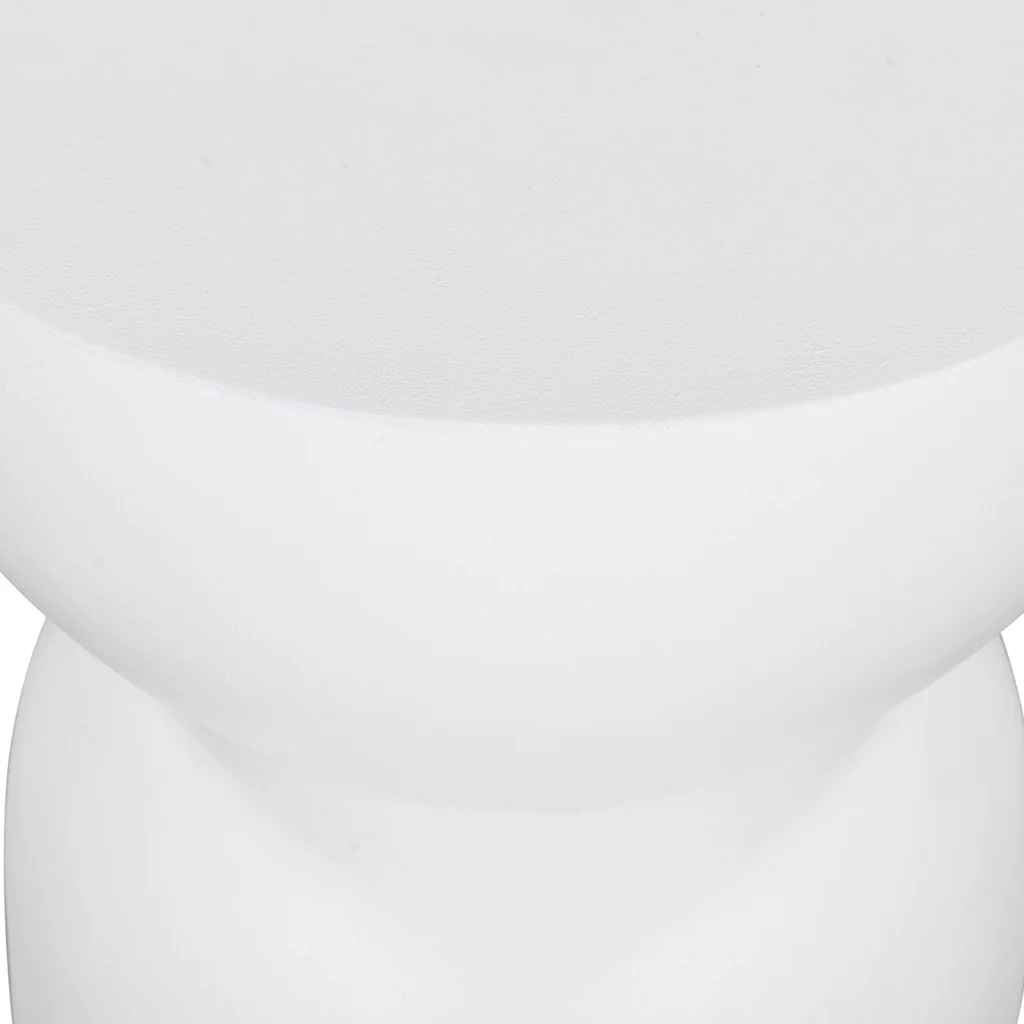 CST8722-RB 38cm Round Side Table - White - Image 7
