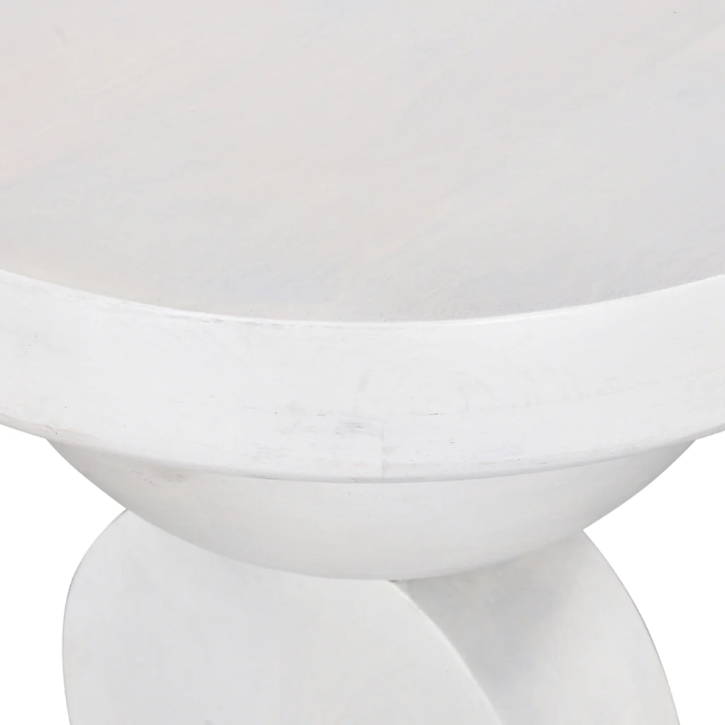 CST8731-RB 38cm Round Side Table - Cafe White - Image 6