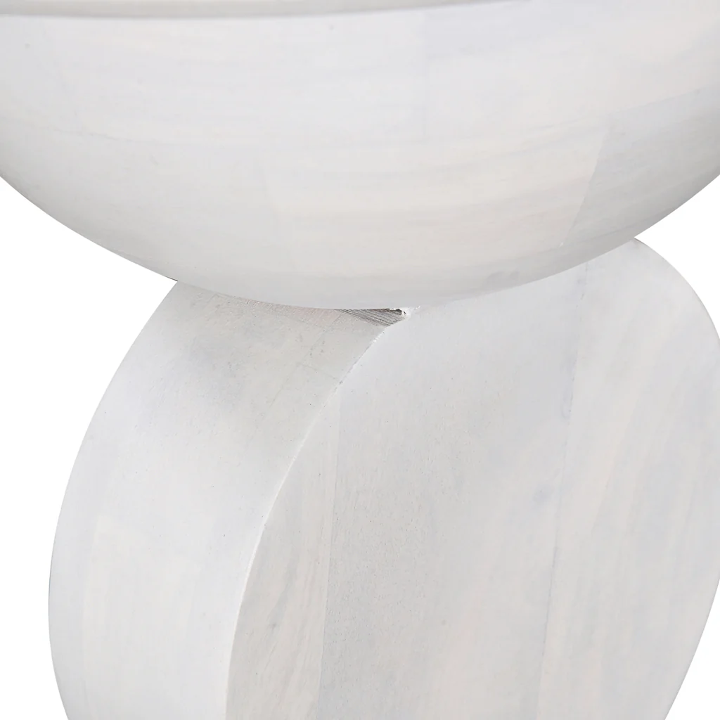 CST8731-RB 38cm Round Side Table - Cafe White - Image 8