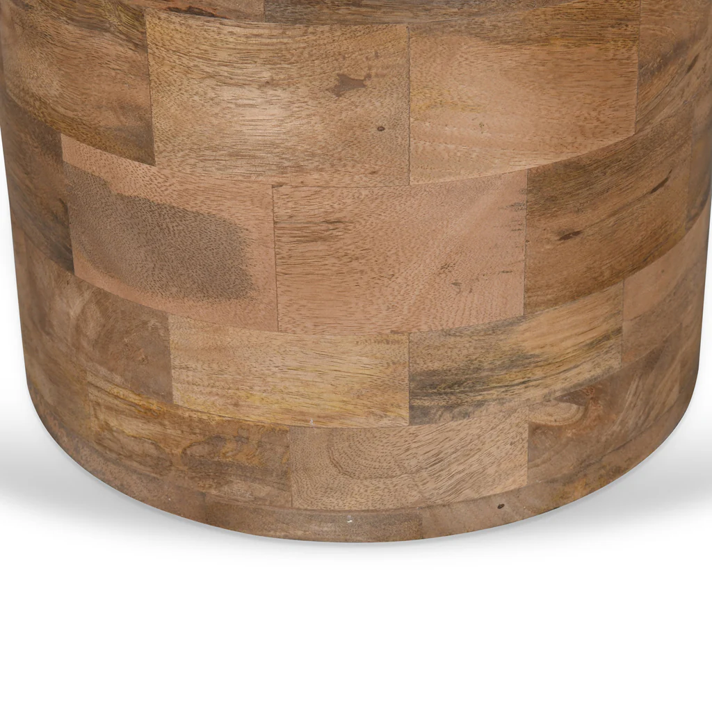 CST8733-RB 40cm Travertine Top Side Table - Natural - Image 7