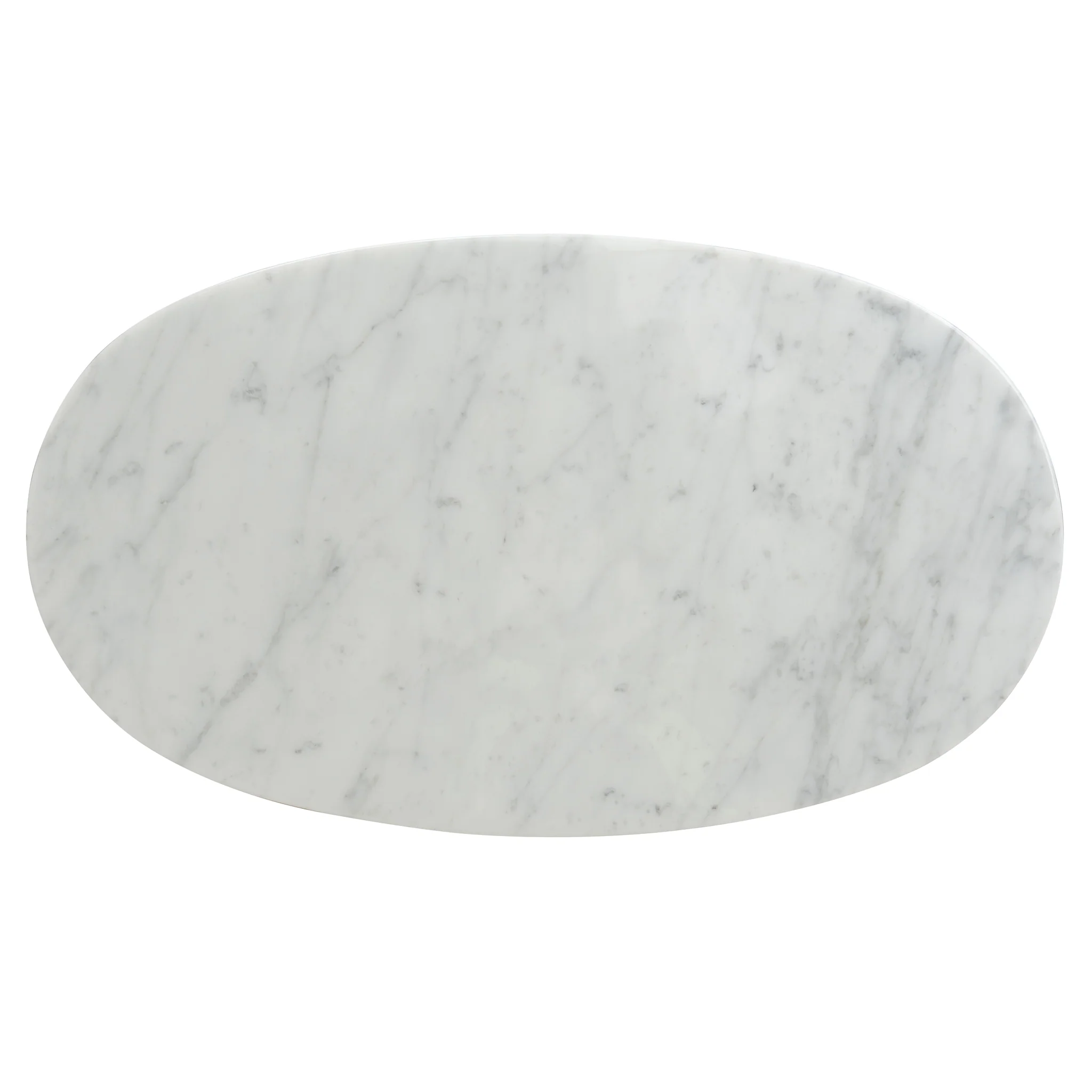 CST8793-NY 60cm Marble Side Table - White Base - Image 9