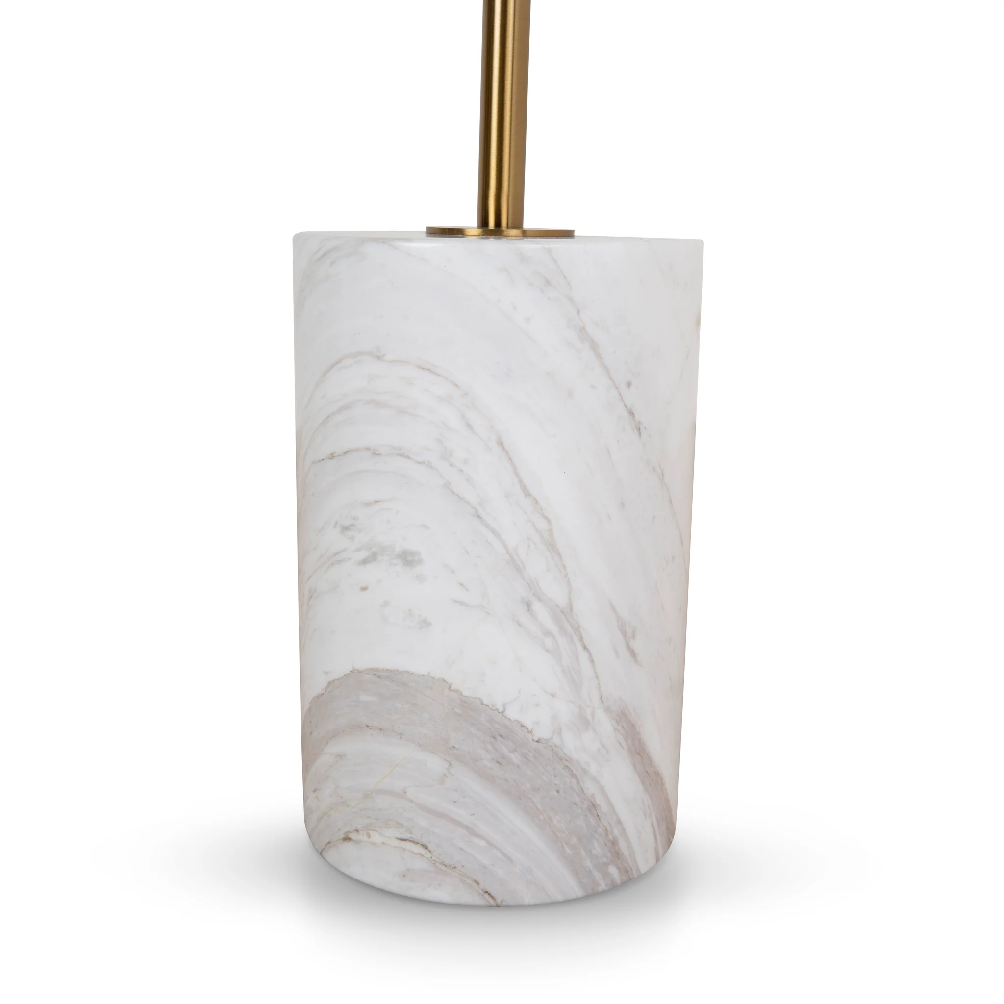CST8794-NY 45cm Brushed Gold Side Table - Carrara Marble - Image 5
