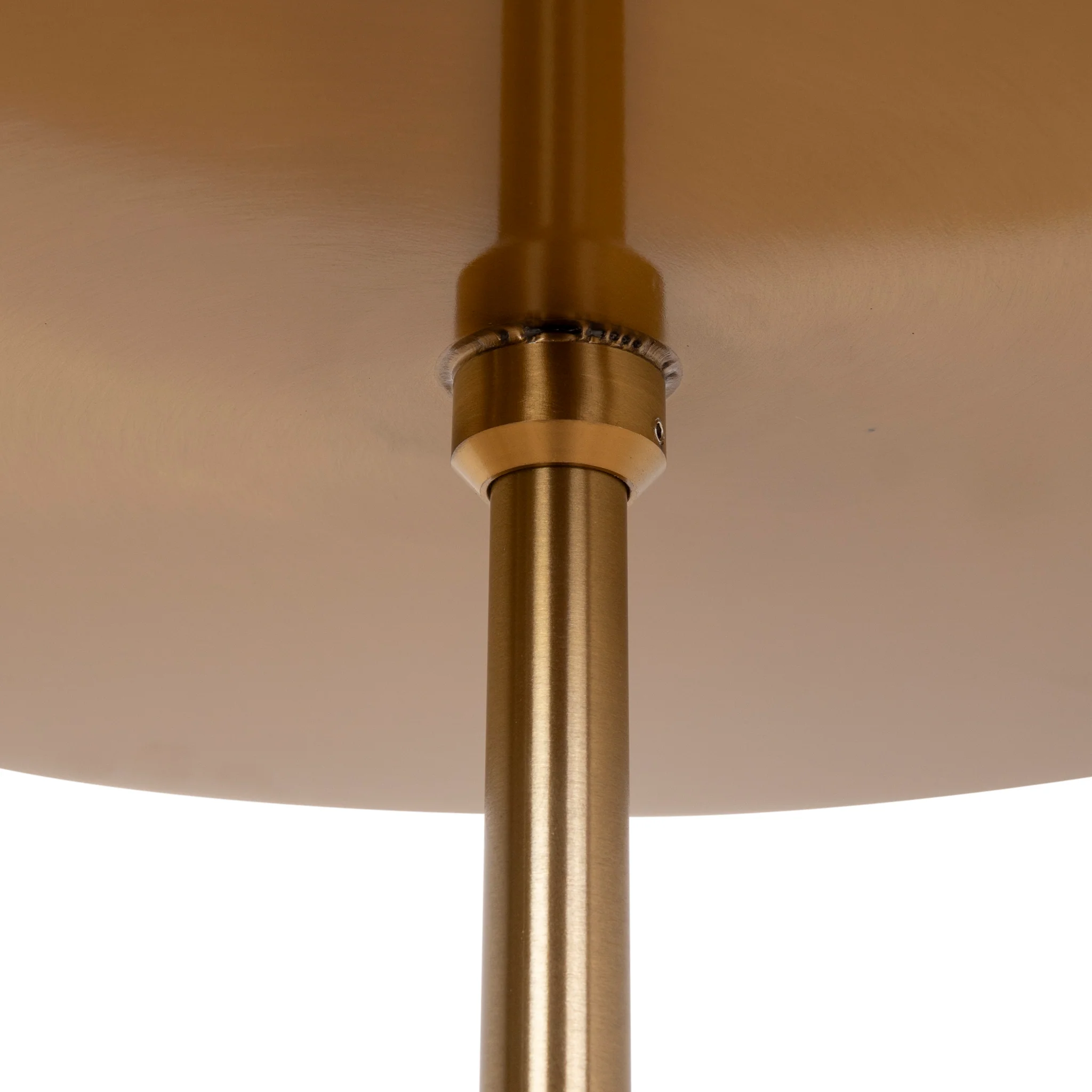 CST8794-NY 45cm Brushed Gold Side Table - Carrara Marble - Image 9