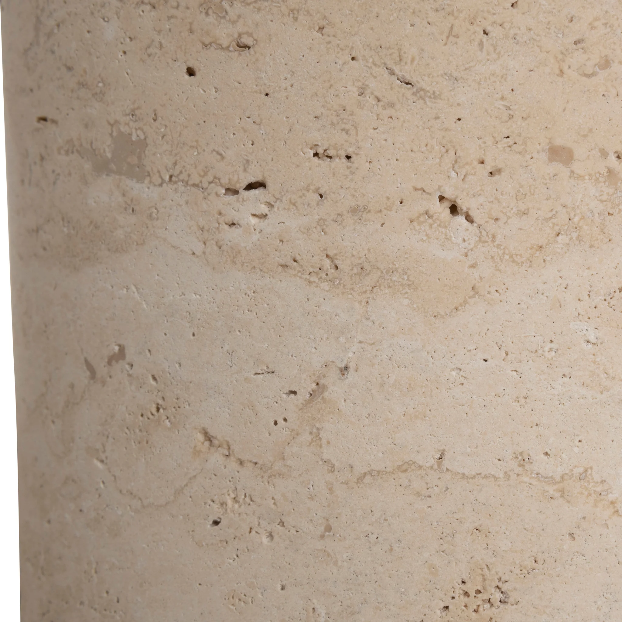 CST8795-NY 45cm Brushed Gold Side Table - Travertine - Image 7