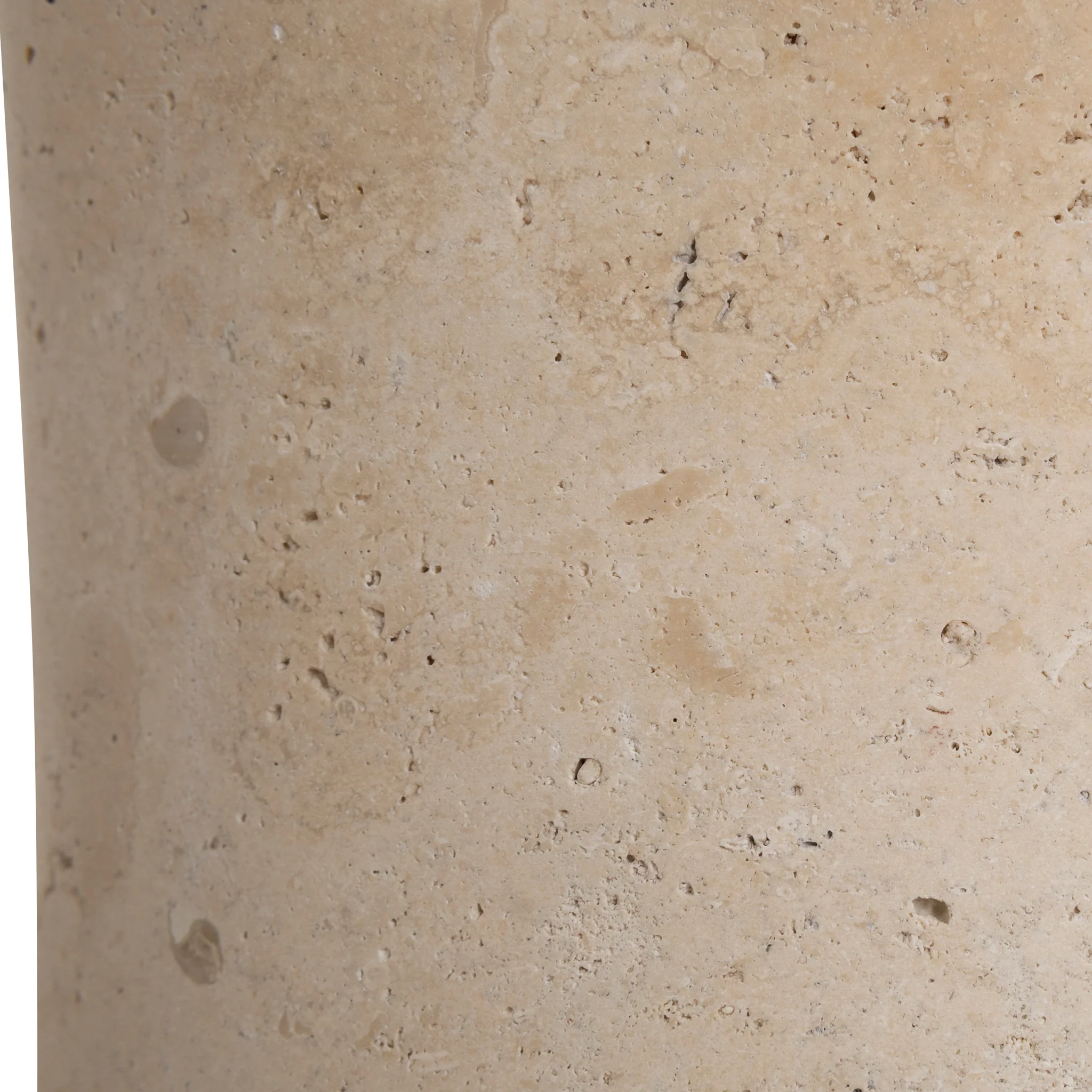 CST8795-NY 45cm Brushed Gold Side Table - Travertine - Image 8