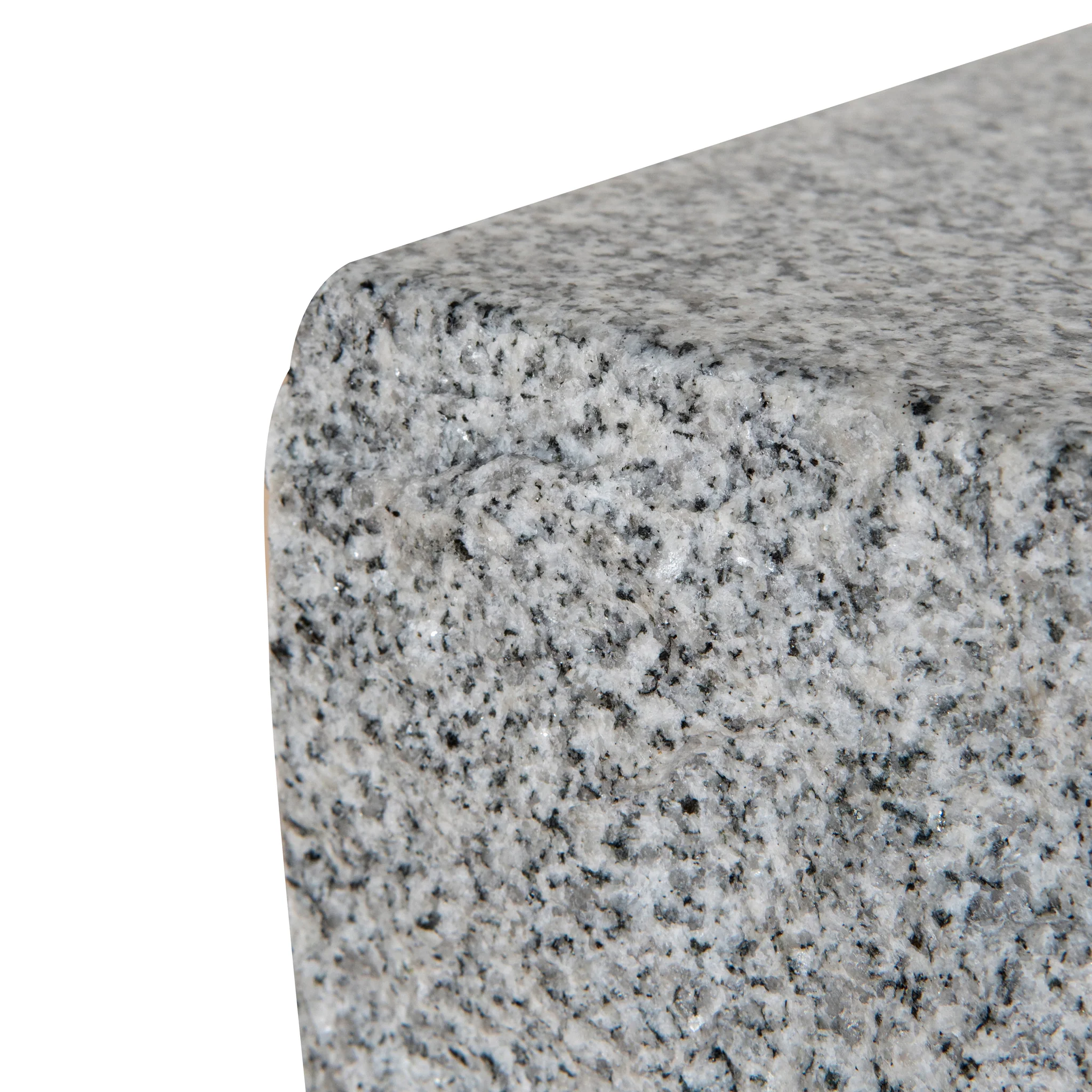 CST8796-NY 45 cm Brushed Gold Side Table - Faceted Granite Marble - Image 4