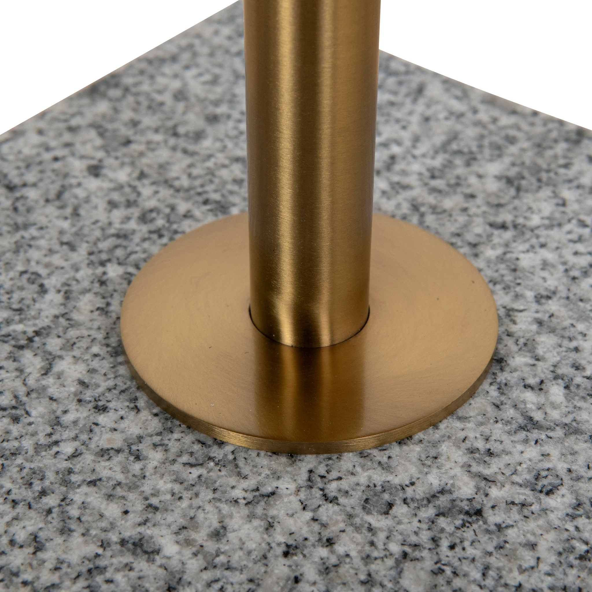 CST8796-NY 45 cm Brushed Gold Side Table - Faceted Granite Marble - Image 7