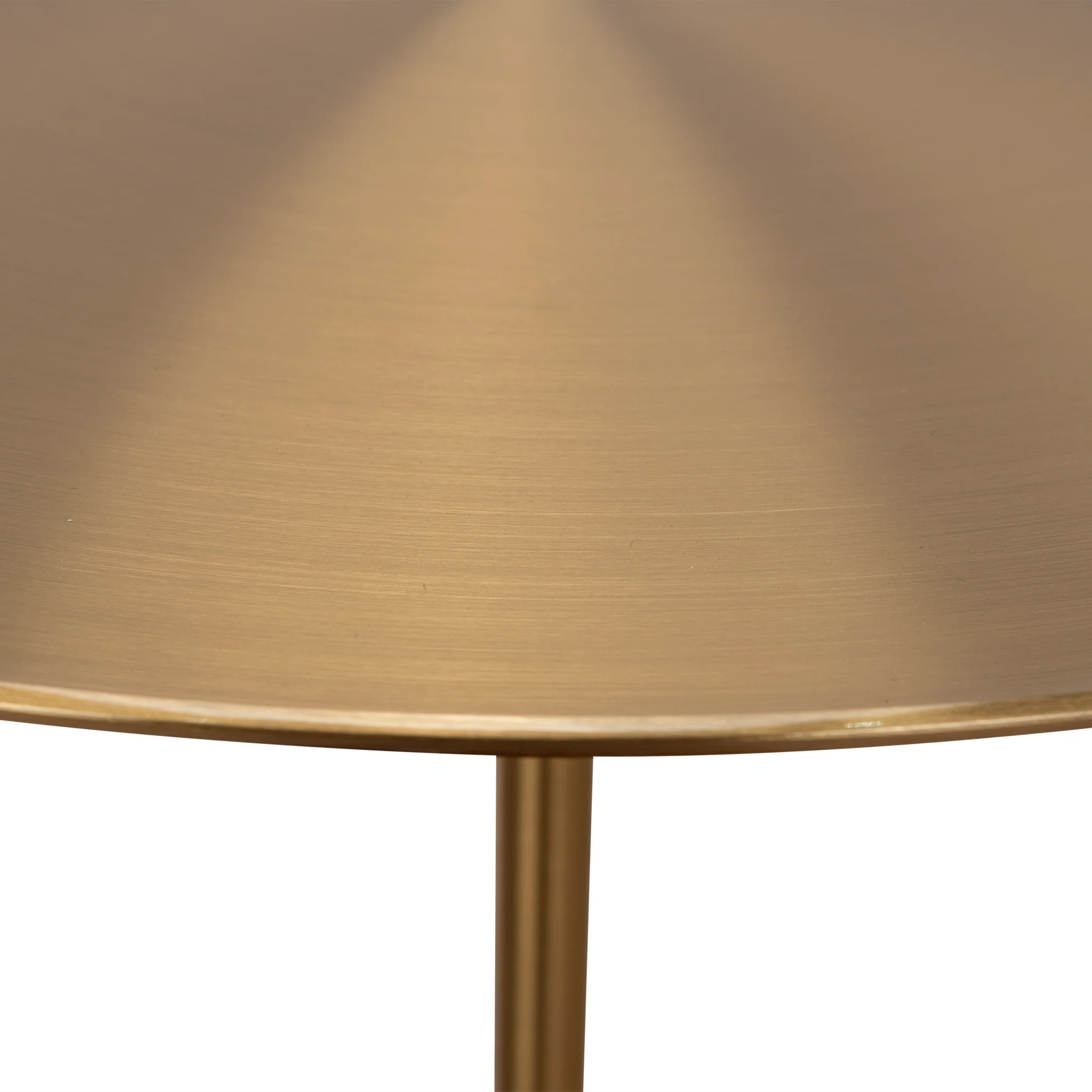 CST8796-NY 45 cm Brushed Gold Side Table - Faceted Granite Marble - Image 9