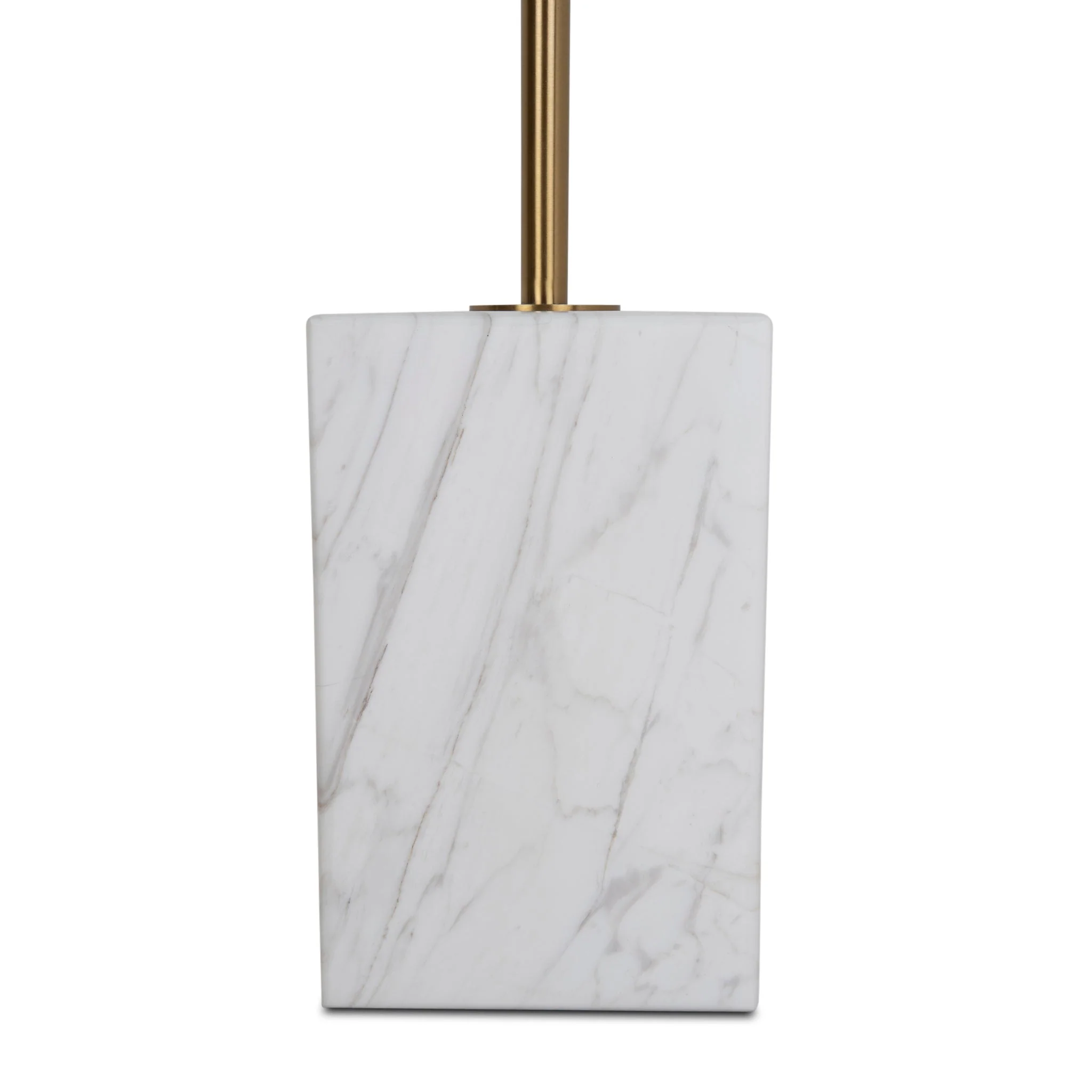 CST8798-NY 45cm Brushed Gold Side Table - Carrara Marble - Image 4