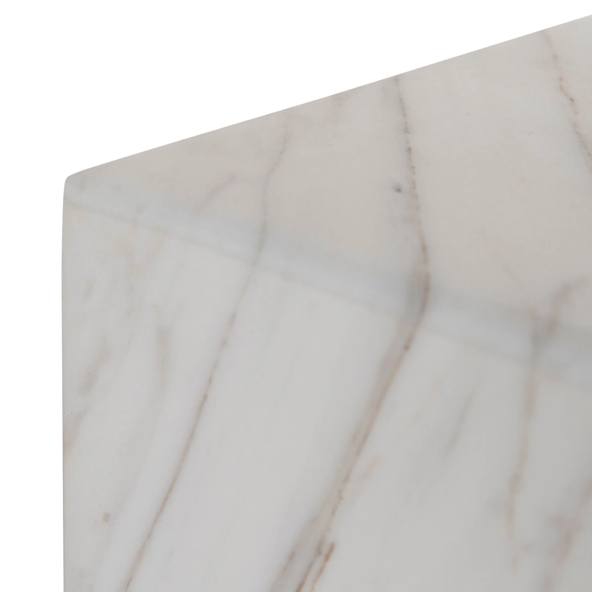 CST8798-NY 45cm Brushed Gold Side Table - Carrara Marble - Image 6