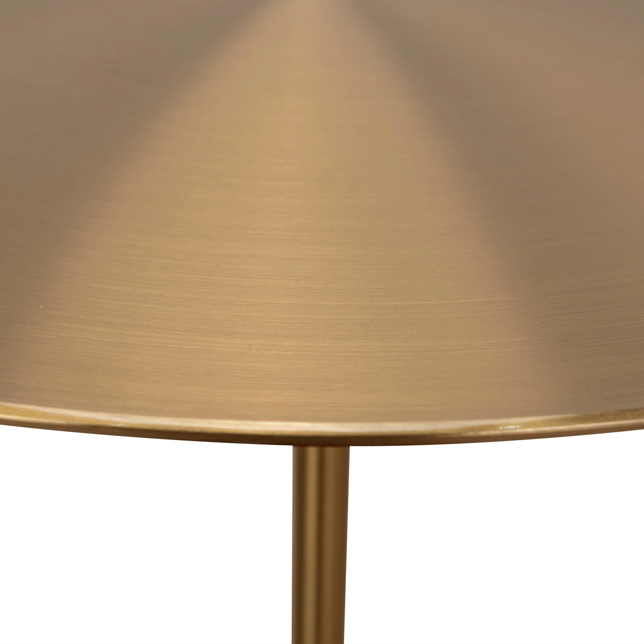 CST8798-NY 45cm Brushed Gold Side Table - Carrara Marble - Image 9