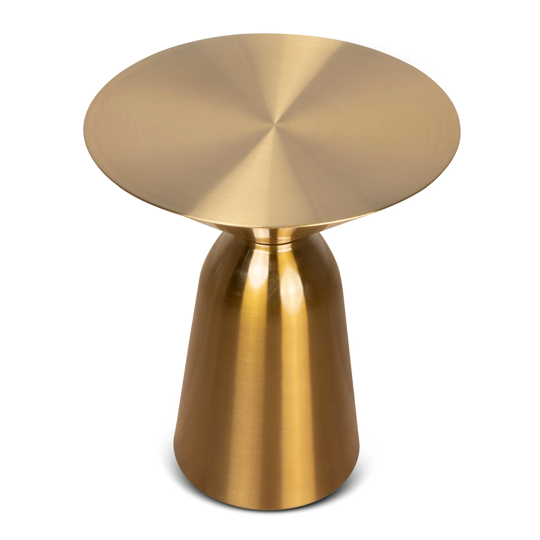 CST8799-NY 45cm Round Side Table - Gold - Image 2