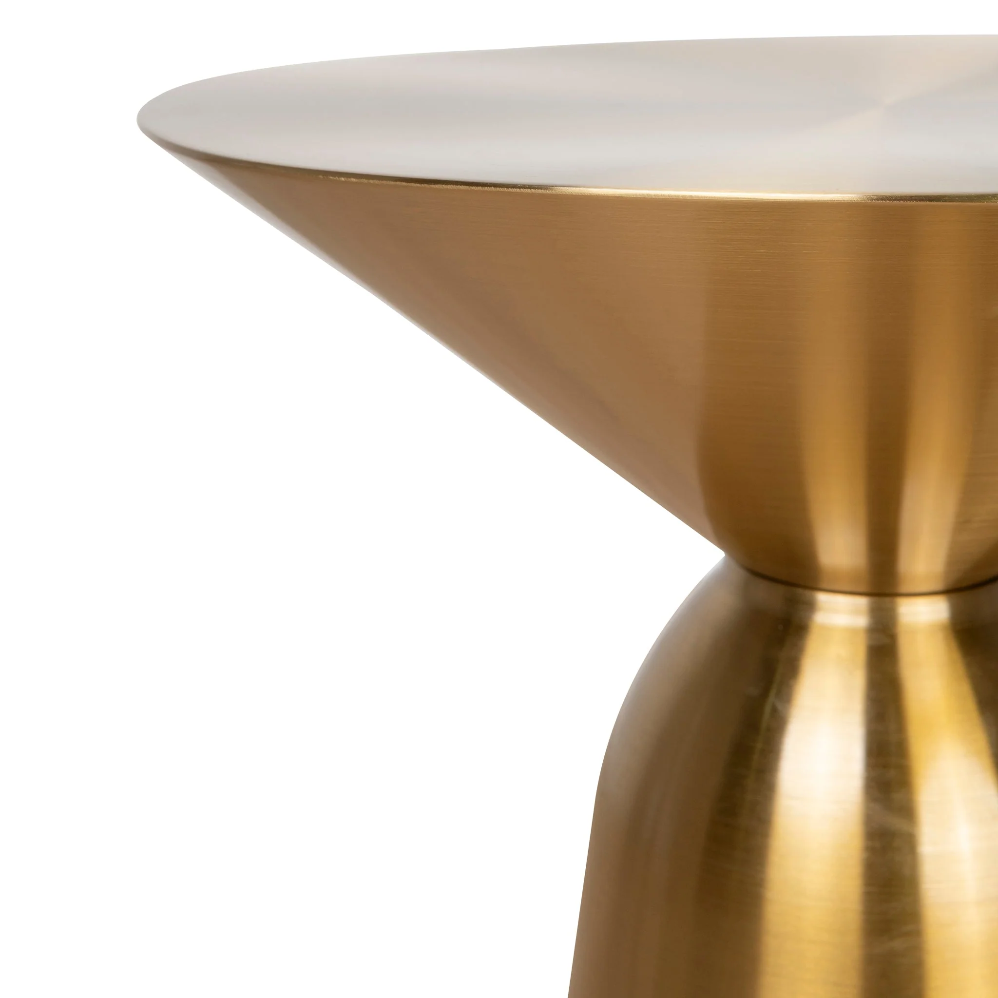 CST8799-NY 45cm Round Side Table - Gold - Image 3