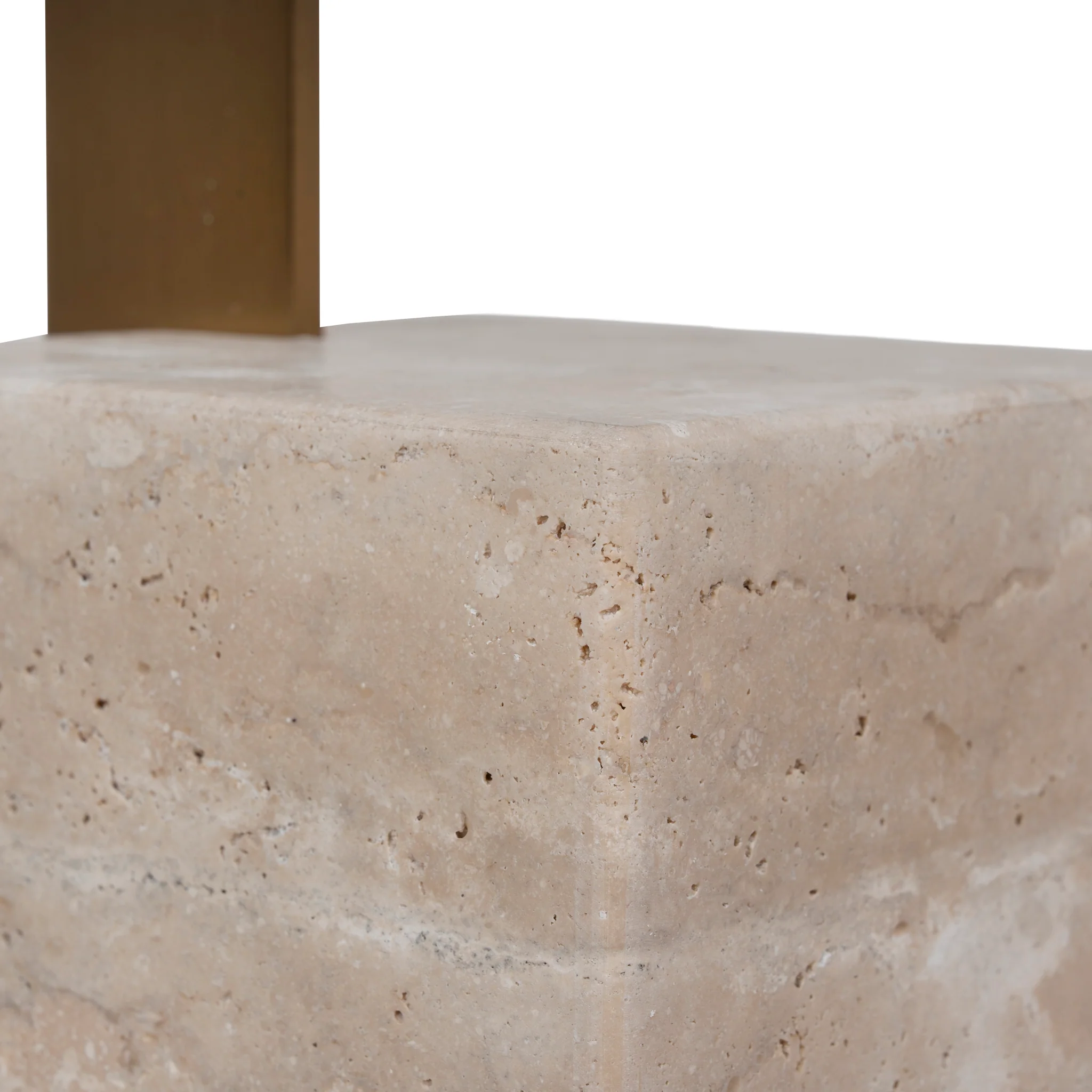 CST8802-NY 40 cm Brushed Gold Side Table - Natural - Image 12