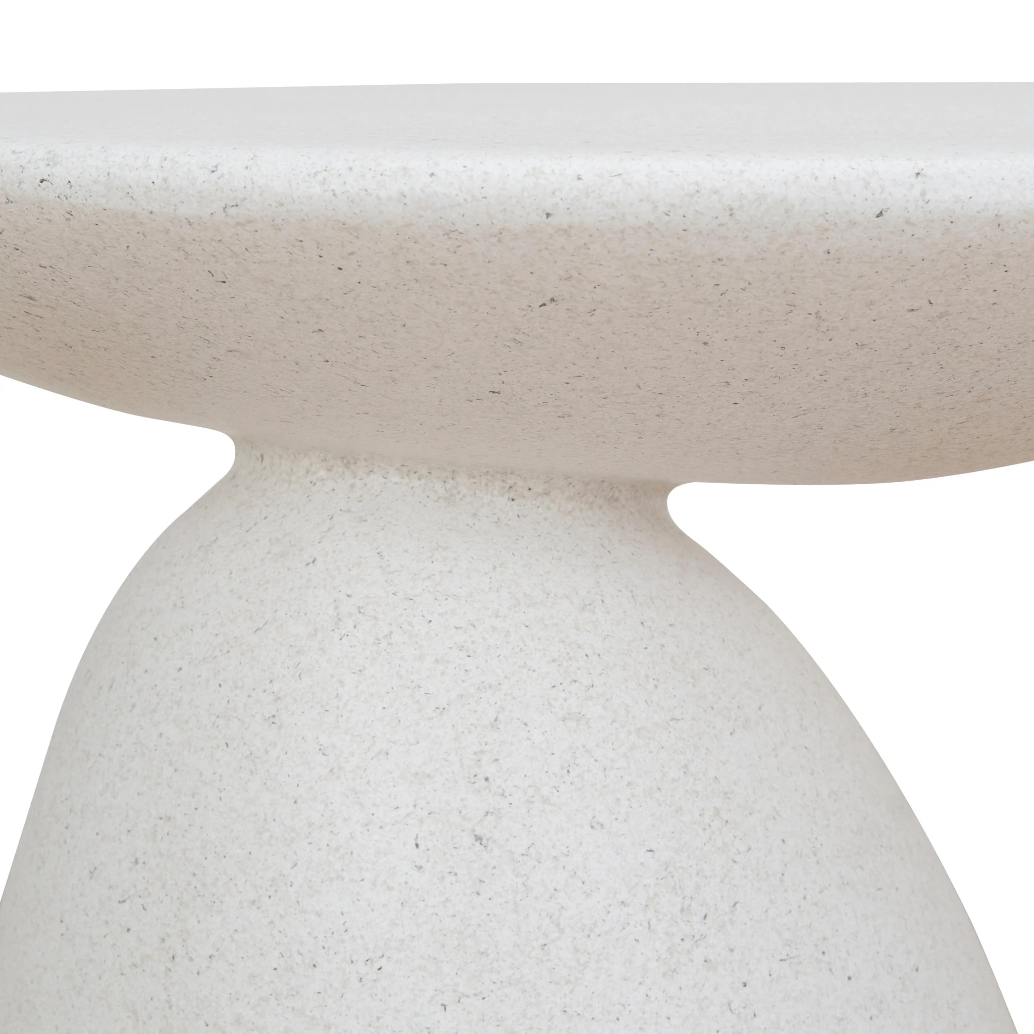 CST8806-NY 60cm Fibre Glass Side Table - White - Image 6