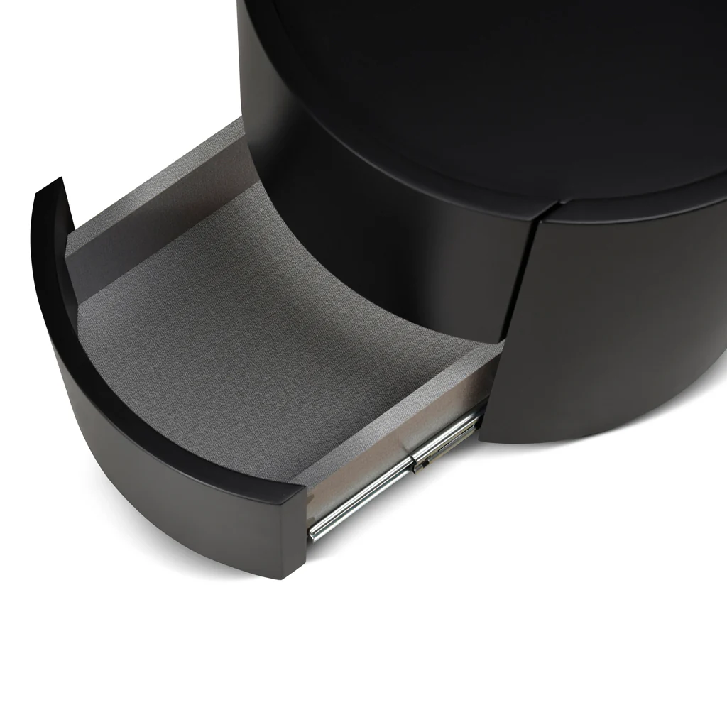 CST8850-IG Bedside Table - Full Matte Black - Image 11