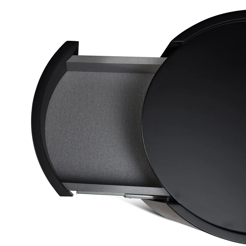 CST8850-IG Bedside Table - Full Matte Black - Image 12