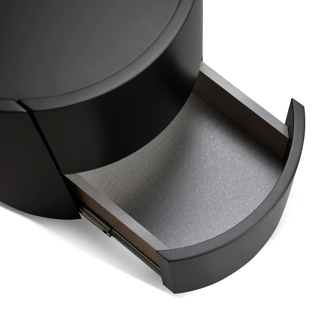 CST8850-IG Bedside Table - Full Matte Black - Image 13