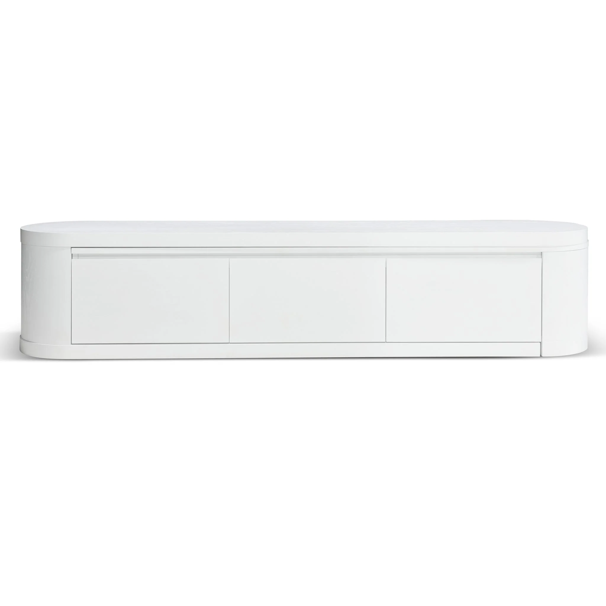CTV10213-CN Extendable TV Entertainment Unit - Full White Oak - Image 4