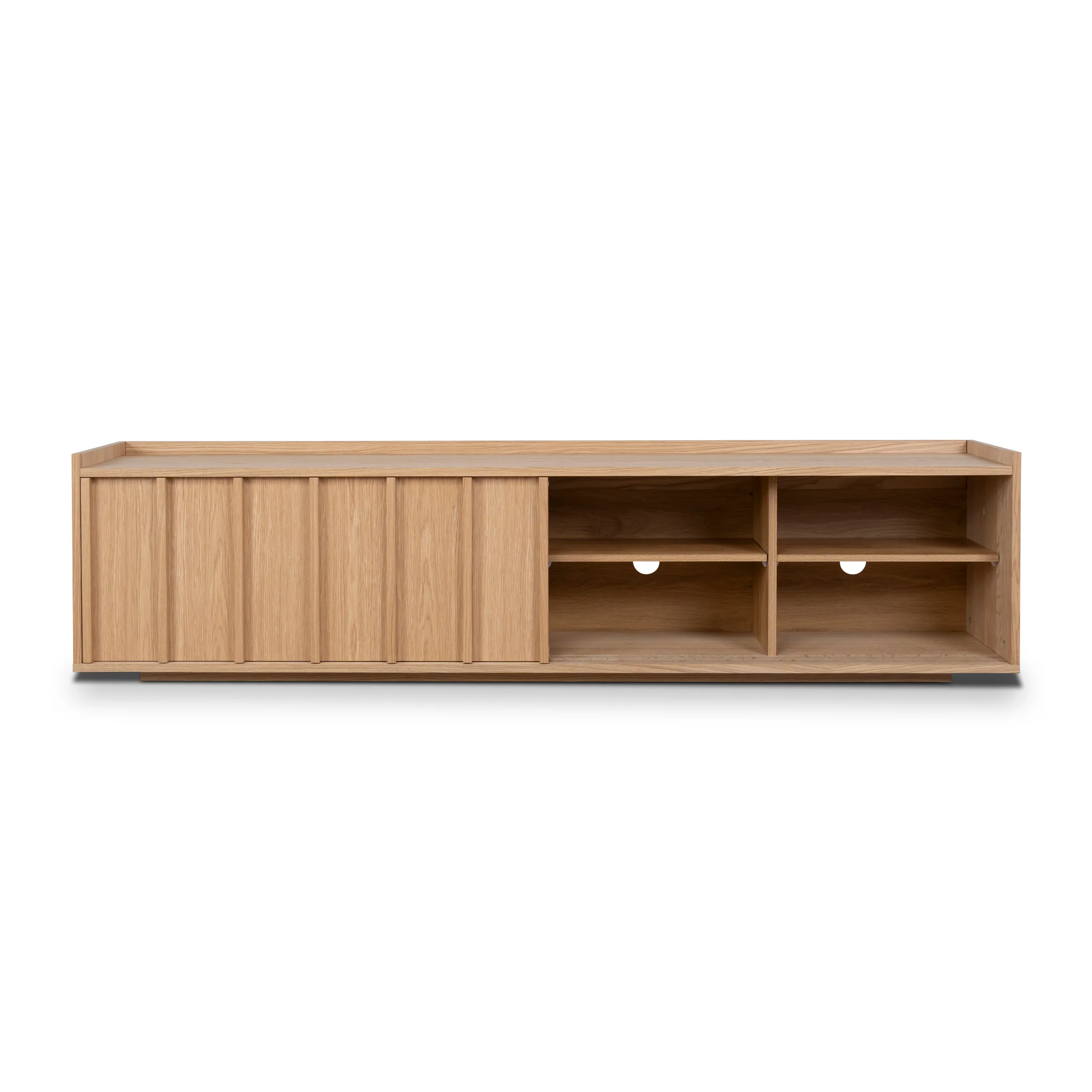 CTV10217-KD 2m Wooden TV Entertainment Unit - Natural - Image 4