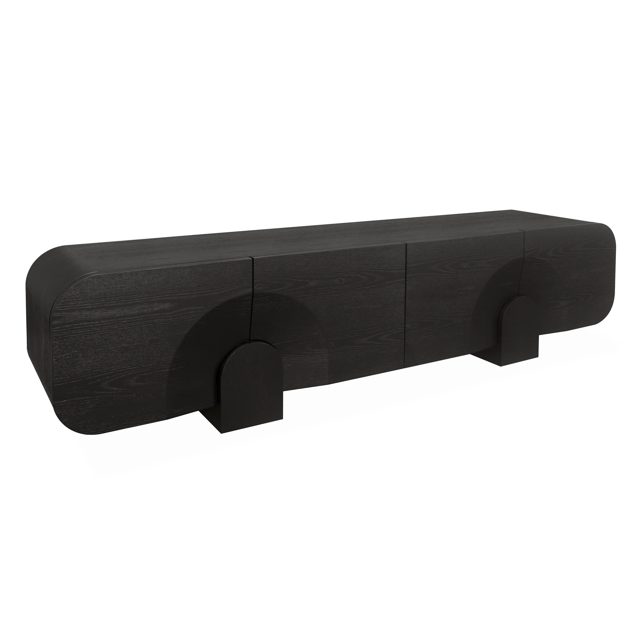 CTV10296-VA 2.2m TV Entertainment Unit - Textured Espresso Black