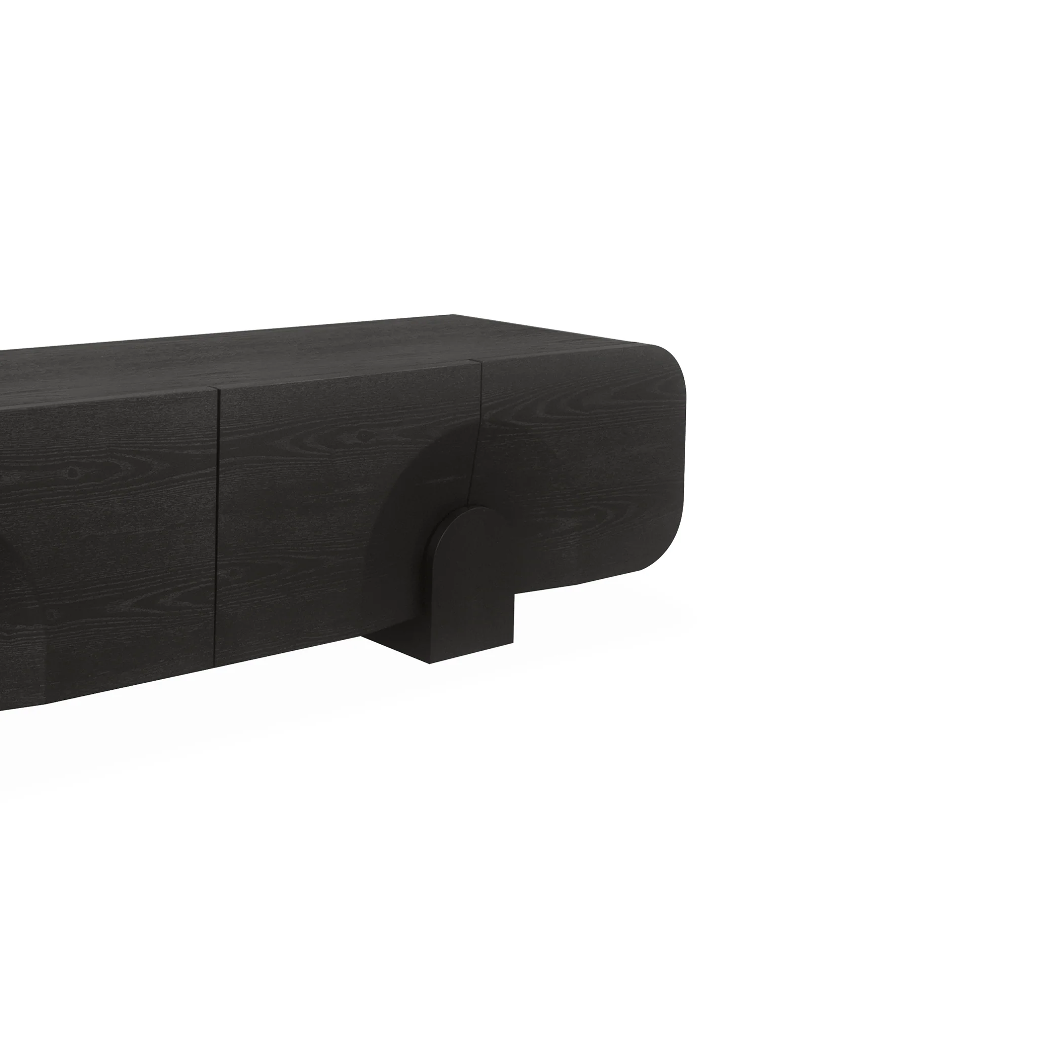 CTV10296-VA 2.2m TV Entertainment Unit - Textured Espresso Black - Image 4