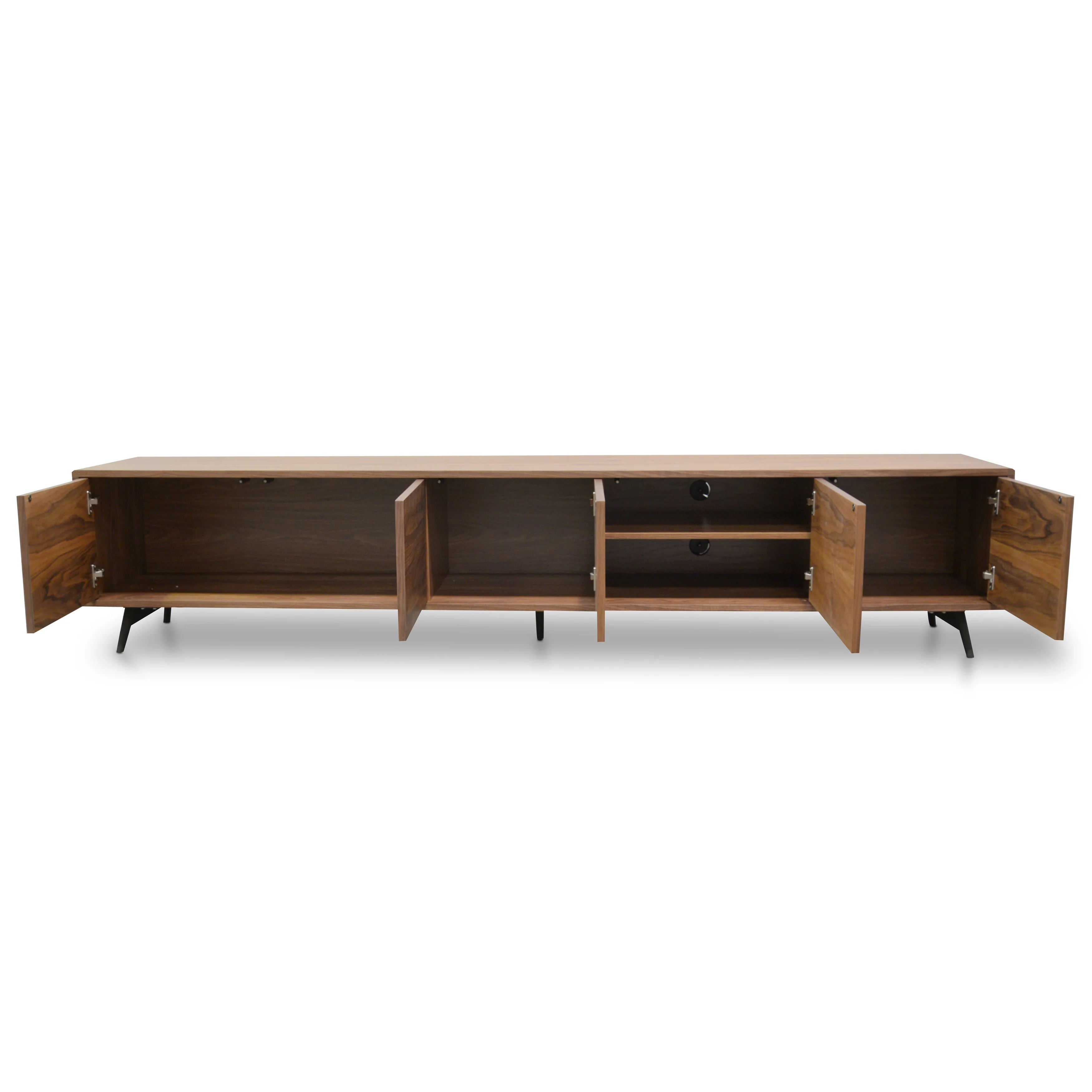 CTV106-BB 2.4m TV Entertainment  Unit - Walnut - Image 4