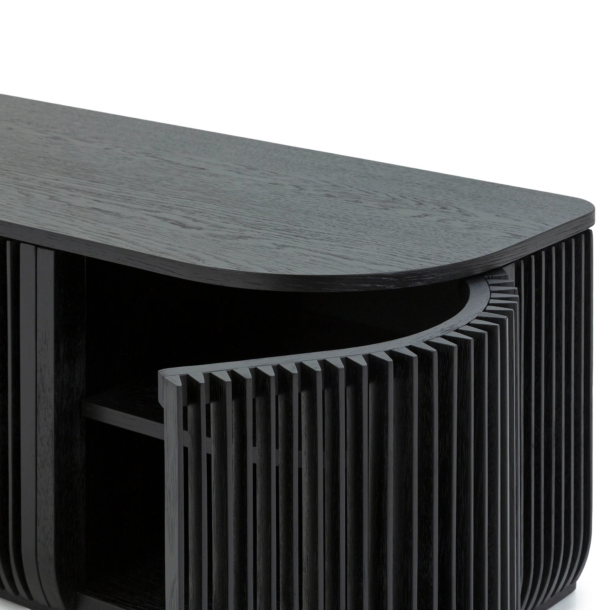 CTV10685-CU 1.75m TV Entertainment Unit - Black Stain - Image 5