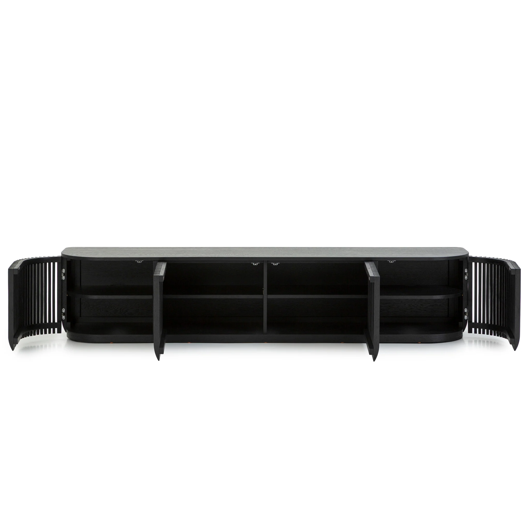 CTV10687-CU 2.15m TV Entertainment Unit - Black Stain - Image 3