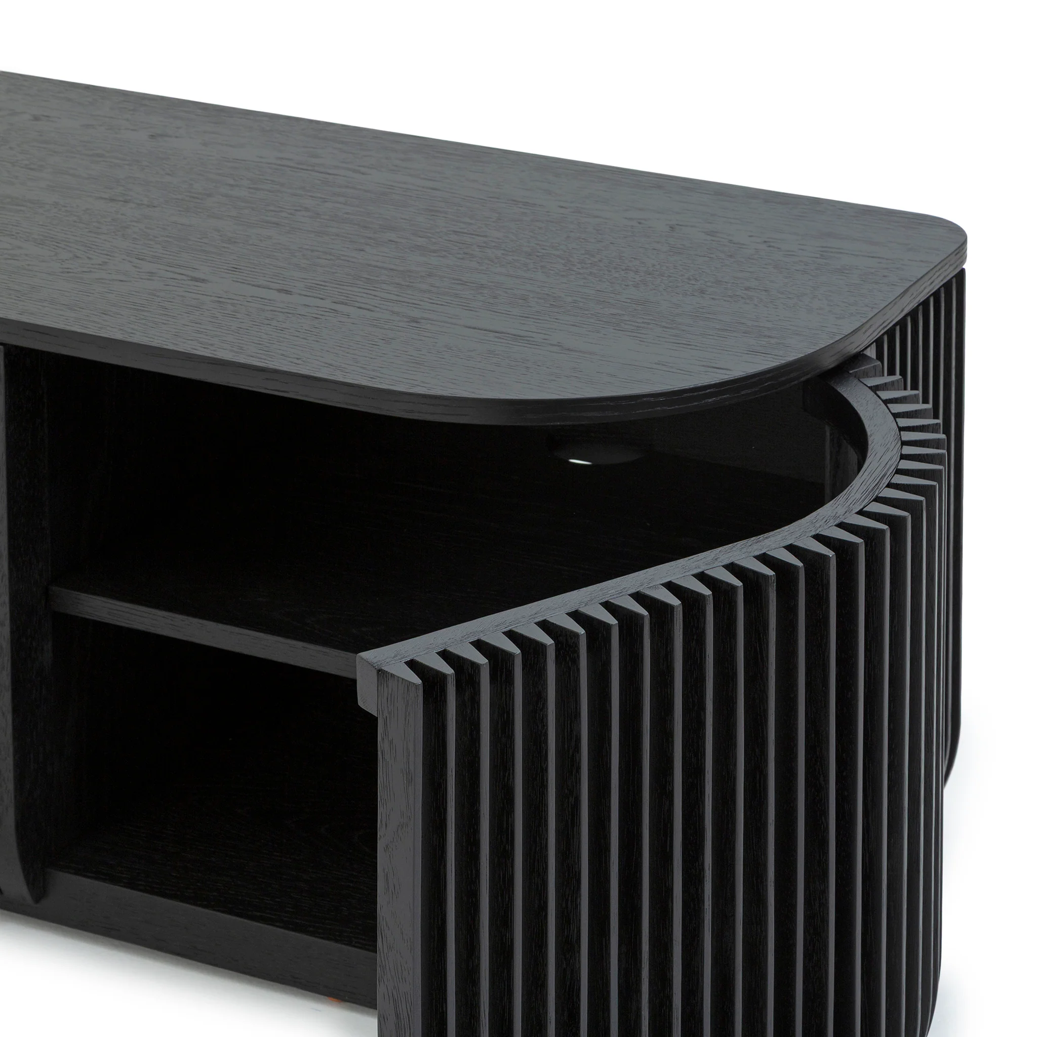 CTV10687-CU 2.15m TV Entertainment Unit - Black Stain - Image 6