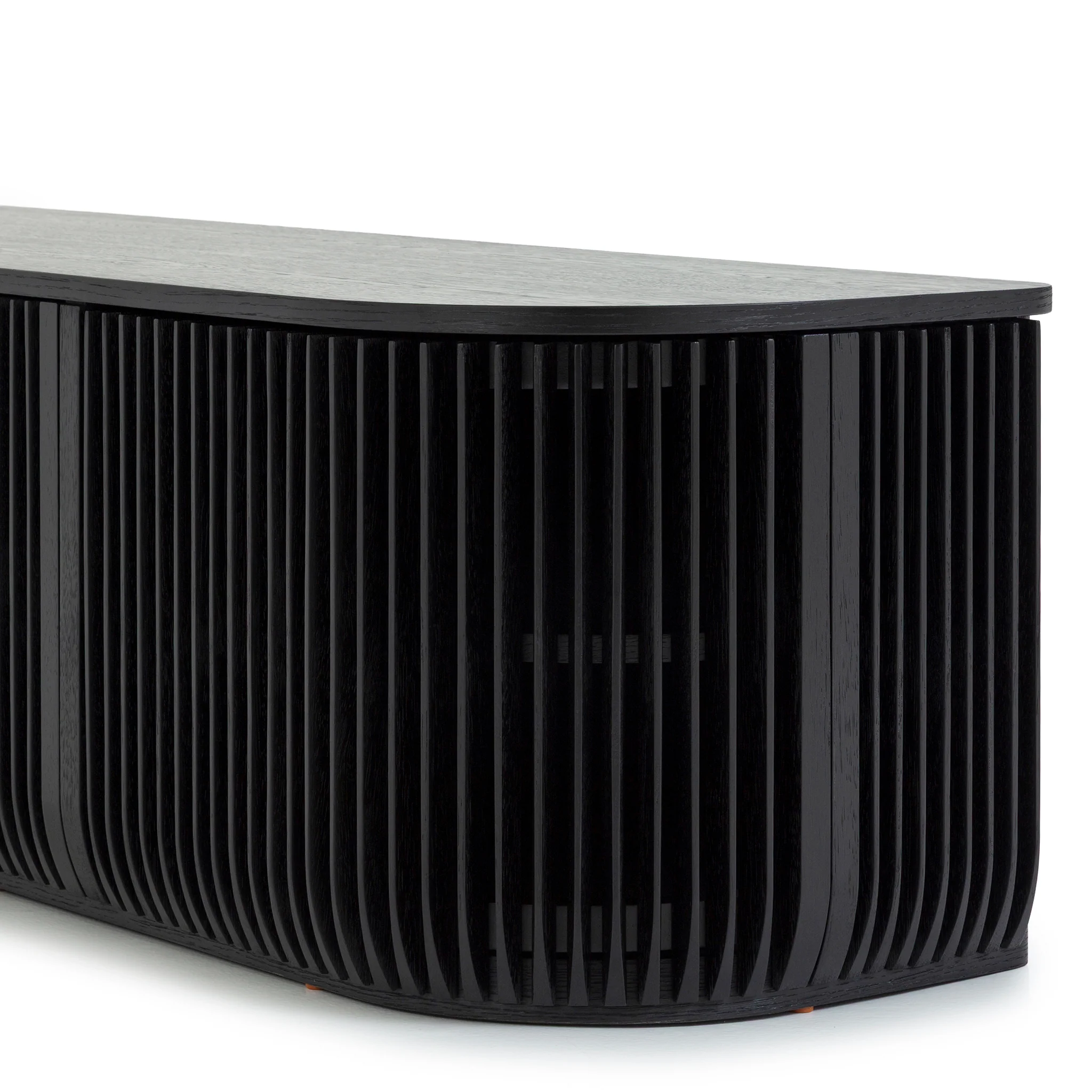 CTV10687-CU 2.15m TV Entertainment Unit - Black Stain - Image 7