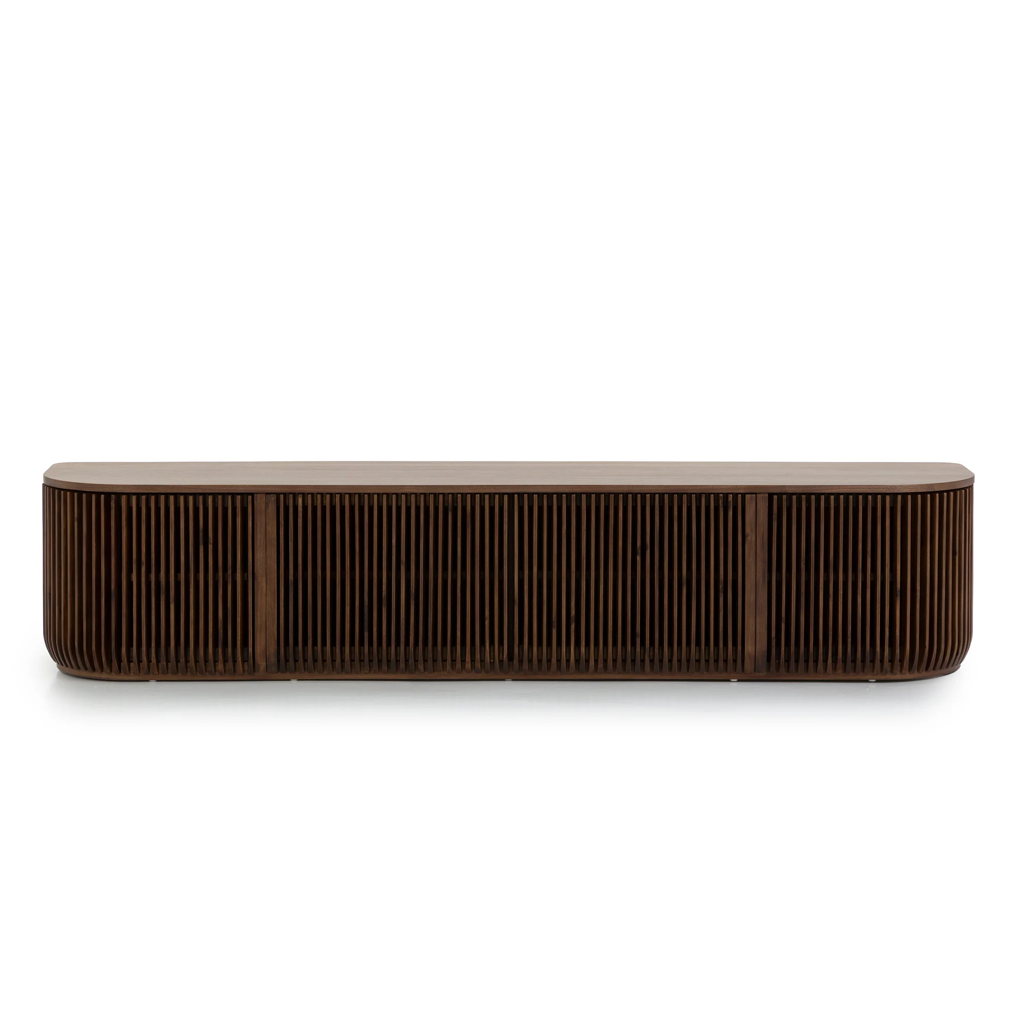 CTV10688-CU 2.15m TV Entertainment Unit - Walnut Stain - Image 2