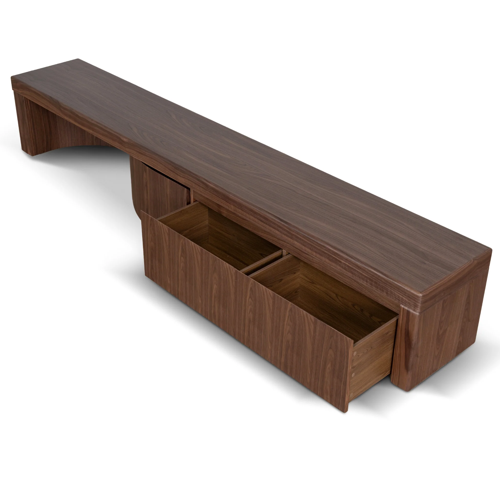 CTV10949-CN Extendable TV Entertainment Unit - Walnut - Image 3
