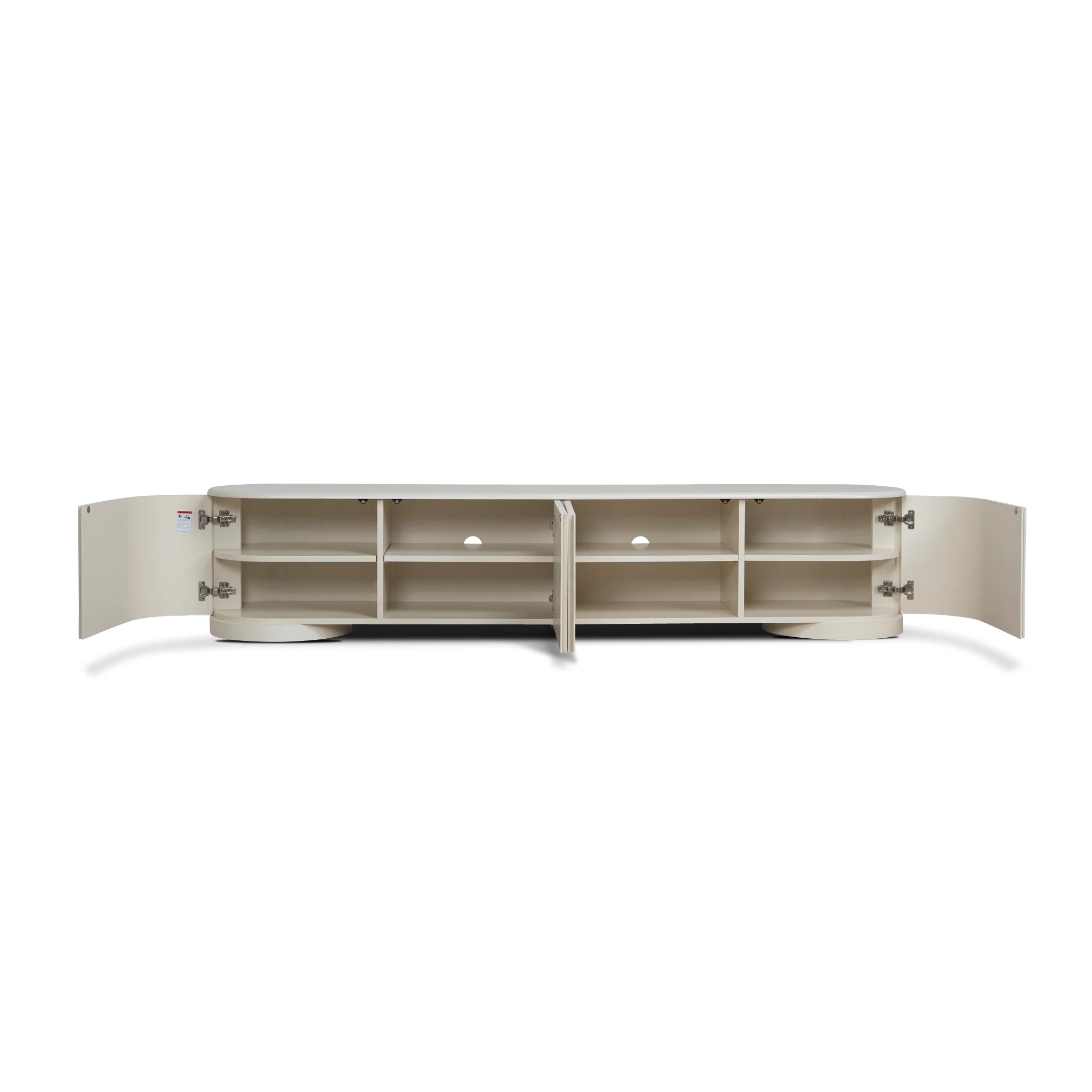 CTV12266-DW 2.2m TV Entertainment Unit -  Ivory Oat - Image 3