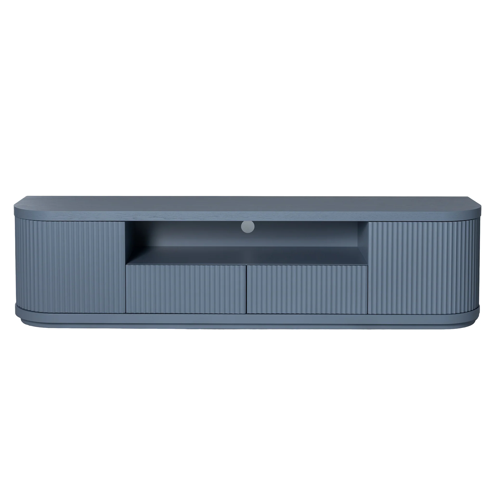 CTV12272-DW 2m Veneer Top Entertainment TV Unit - Light Blue - Image 2
