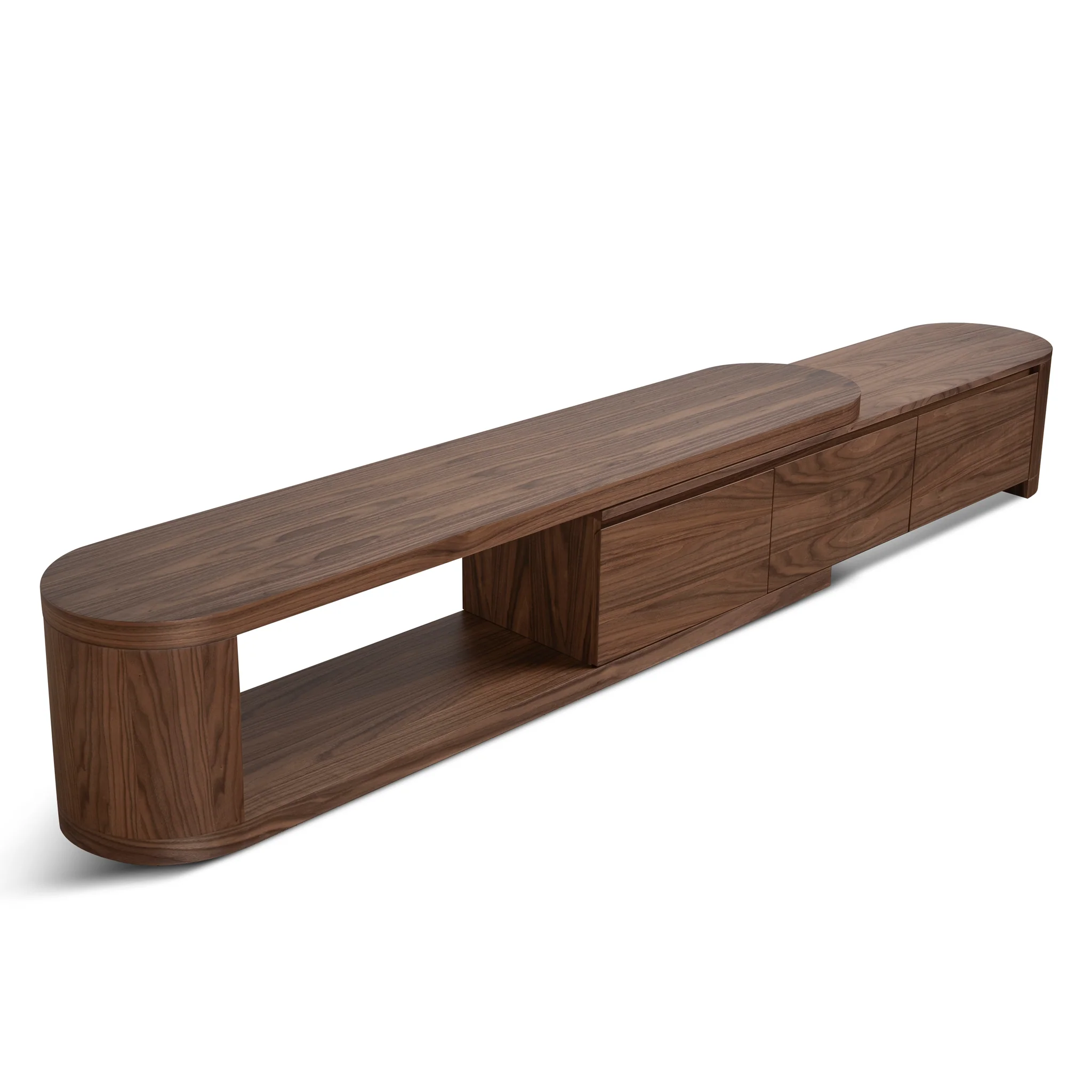 CTV12277-CN Extendable TV Entertainment Unit - Walnut - Image 4